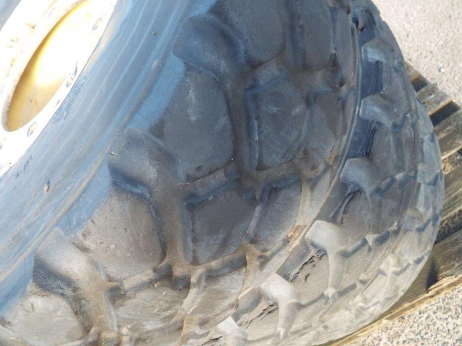 3 x Michelin XZL335/80 R20 Tyres with 10 Stud Rims - Image 2 of 8