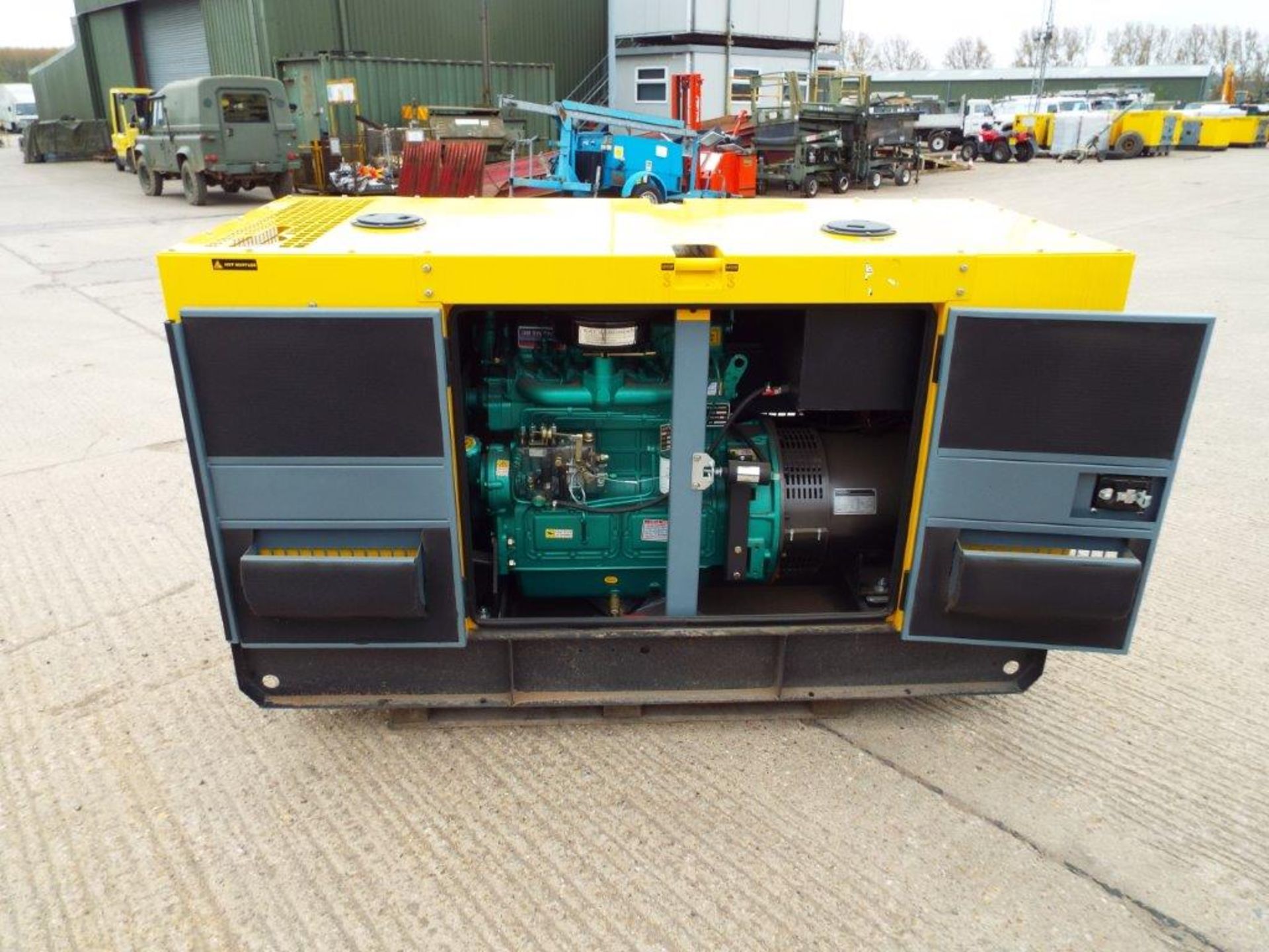 UNISSUED WITH TEST HOURS ONLY 30 KVA 3 Phase Silent Diesel Generator Set - Image 9 of 16