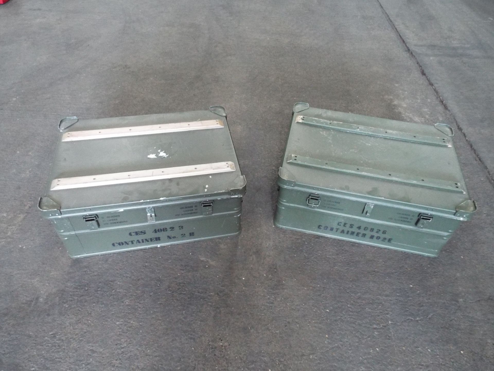 2 x Heavy Duty Zarges Aluminium Cases