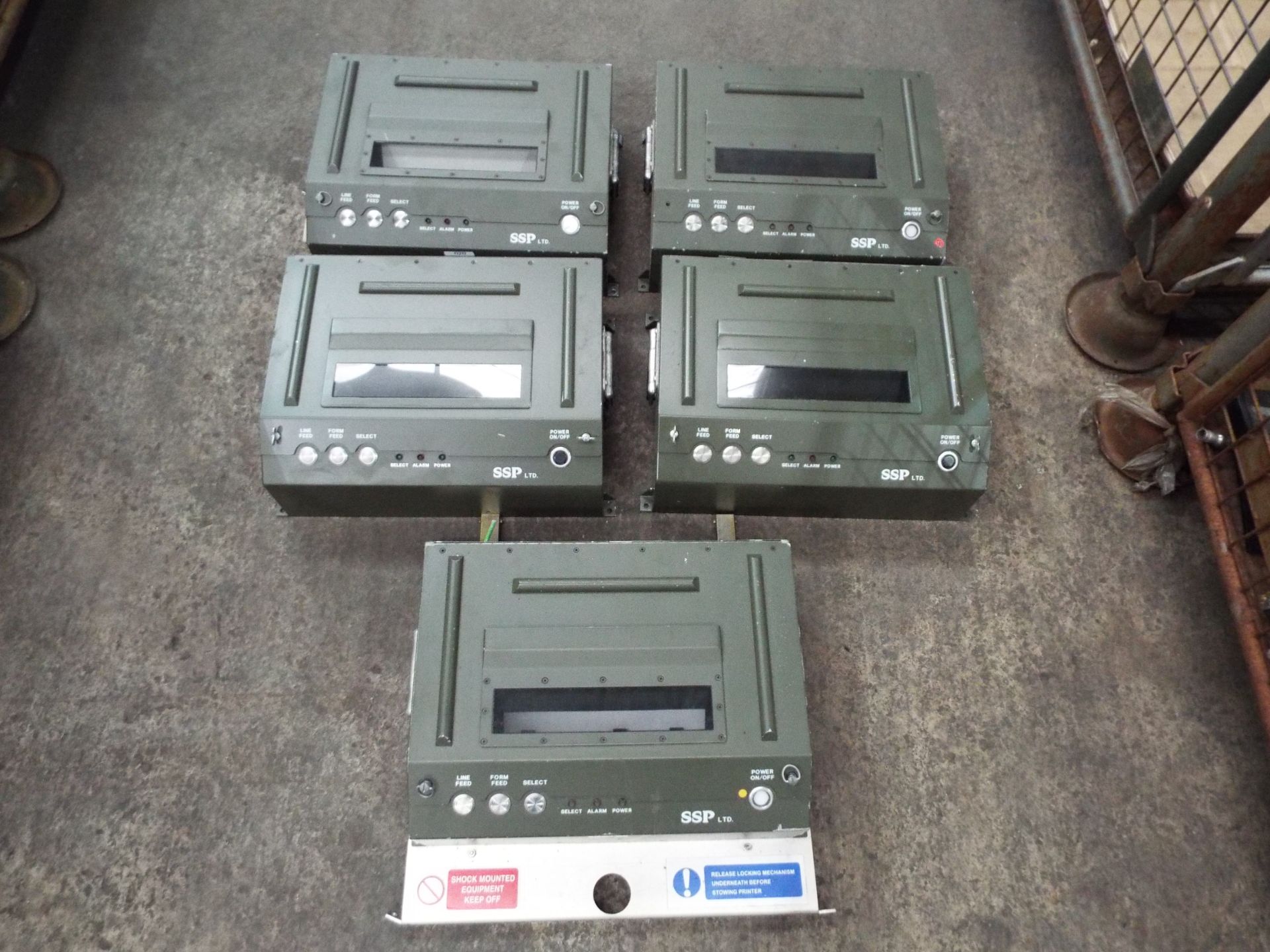 5 x SSP Military Spec Ruggedised Printers