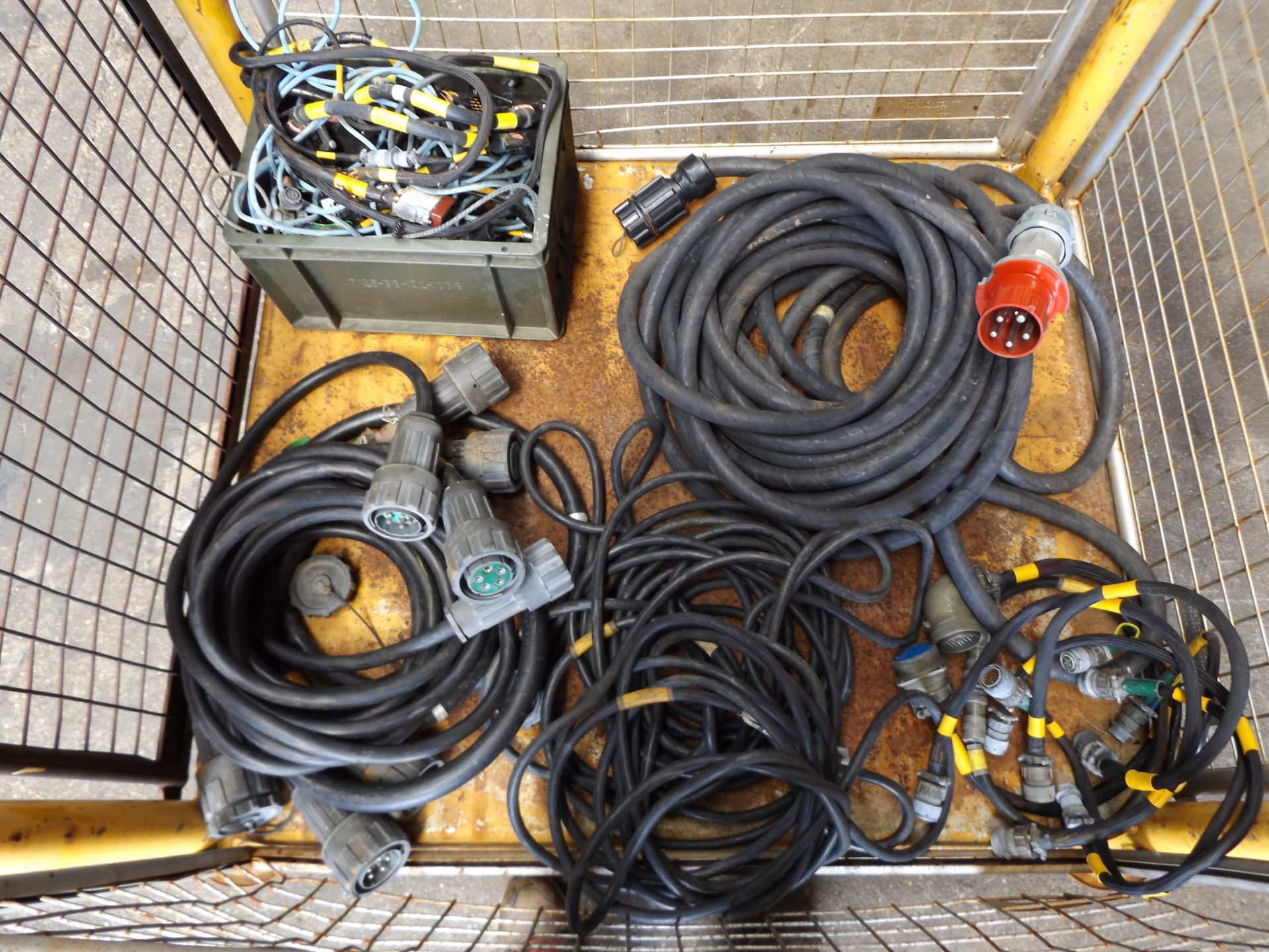 Mixed Stillage of Electrical Cable and Connectors