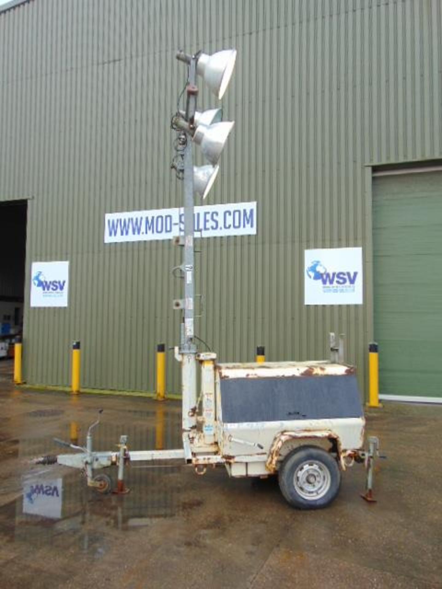 Terex Amida AL4050D-4MH Kubota Diesel Powered Trailer Mounted Lighting Tower