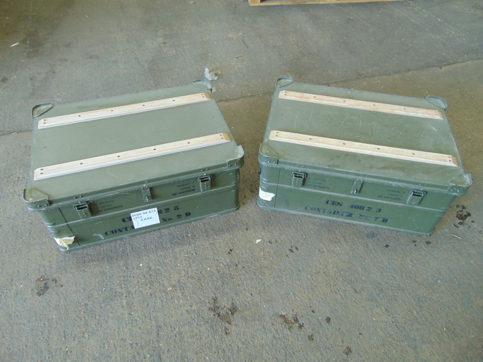 2 x Heavy Duty Zarges Aluminium Cases