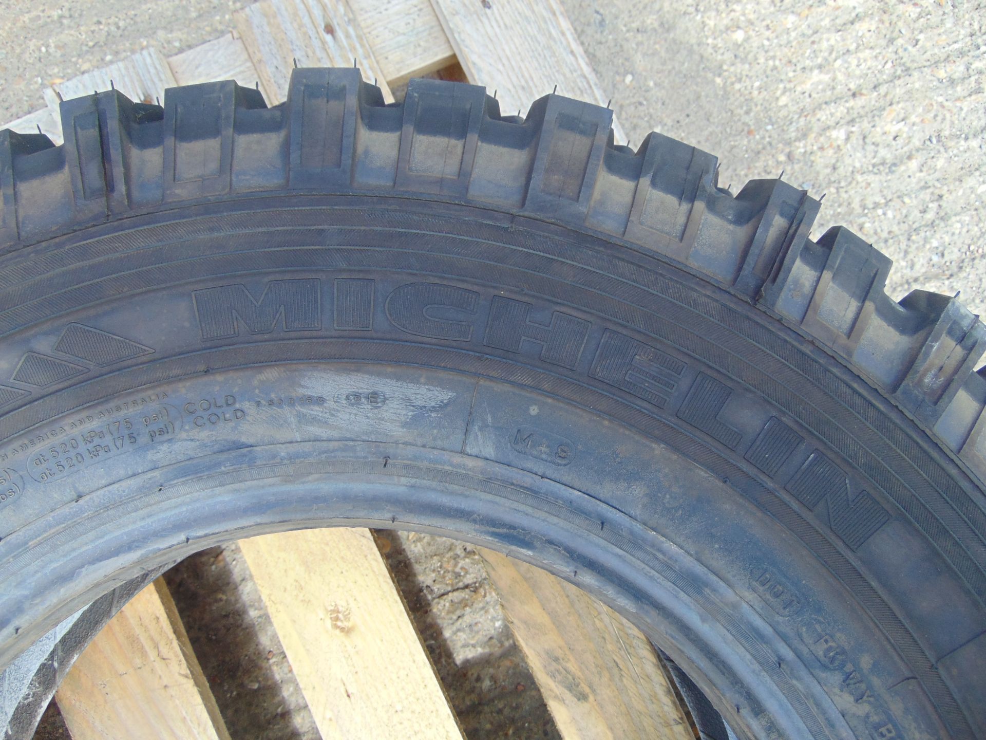 1 x Michelin 7.50 R16 XZL Tyre - Image 2 of 4
