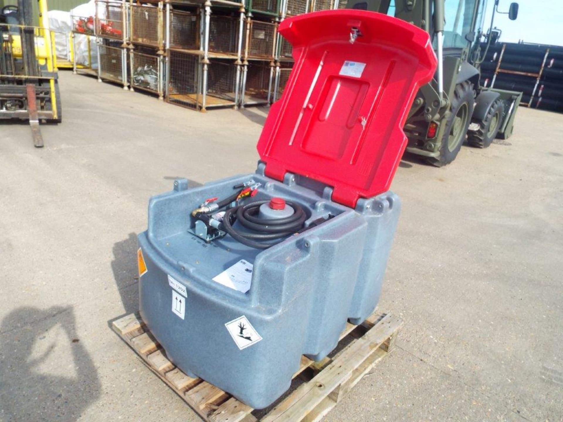 JFC TT-425 425L Mobile Diesel Tank C/W 12v Fuel Pump, Nozzle, 4m Hose etc