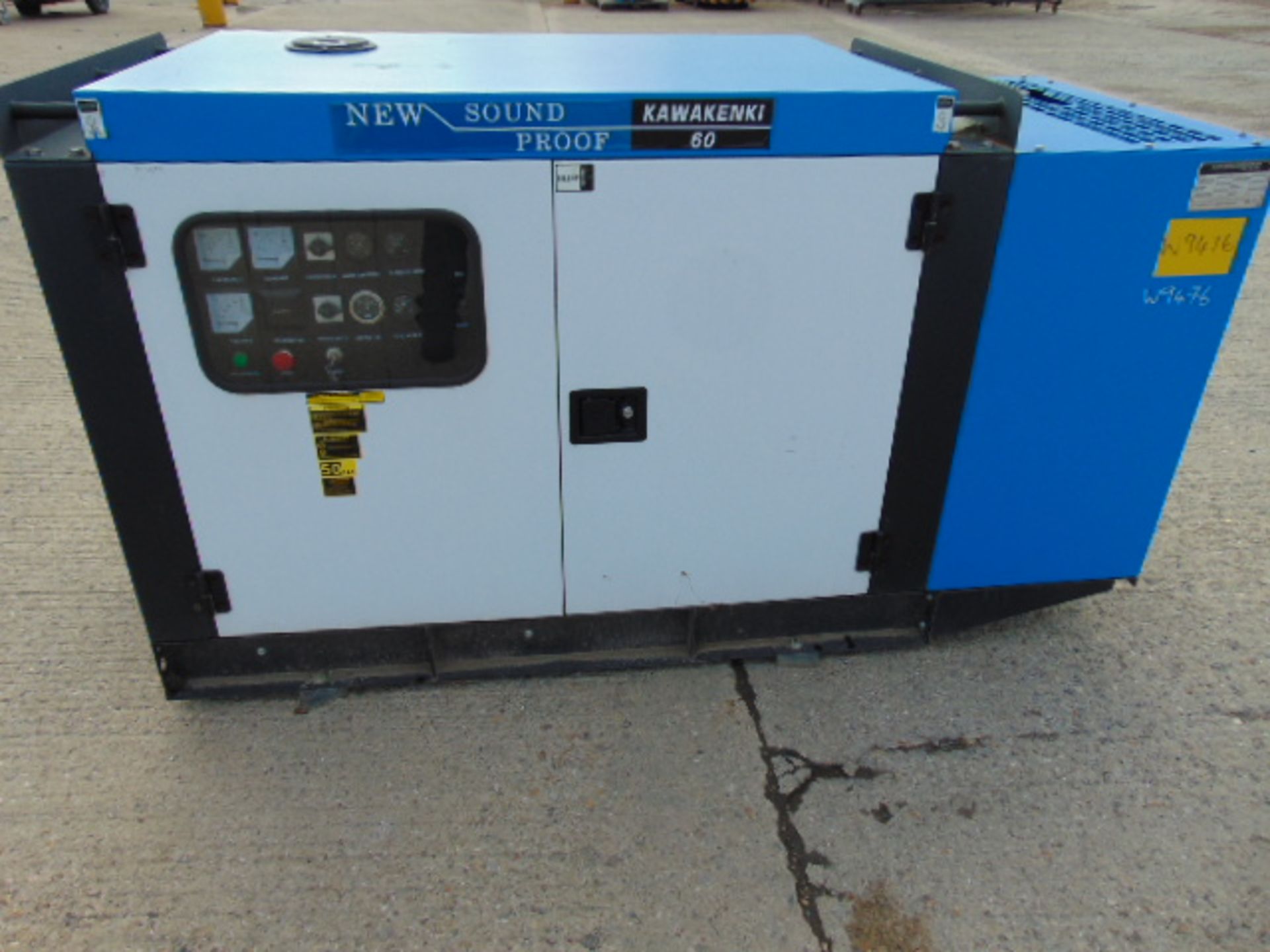 UNISSUED WITH TEST HOURS ONLY 60 KVA 3 Phase Silent Diesel Generator Set