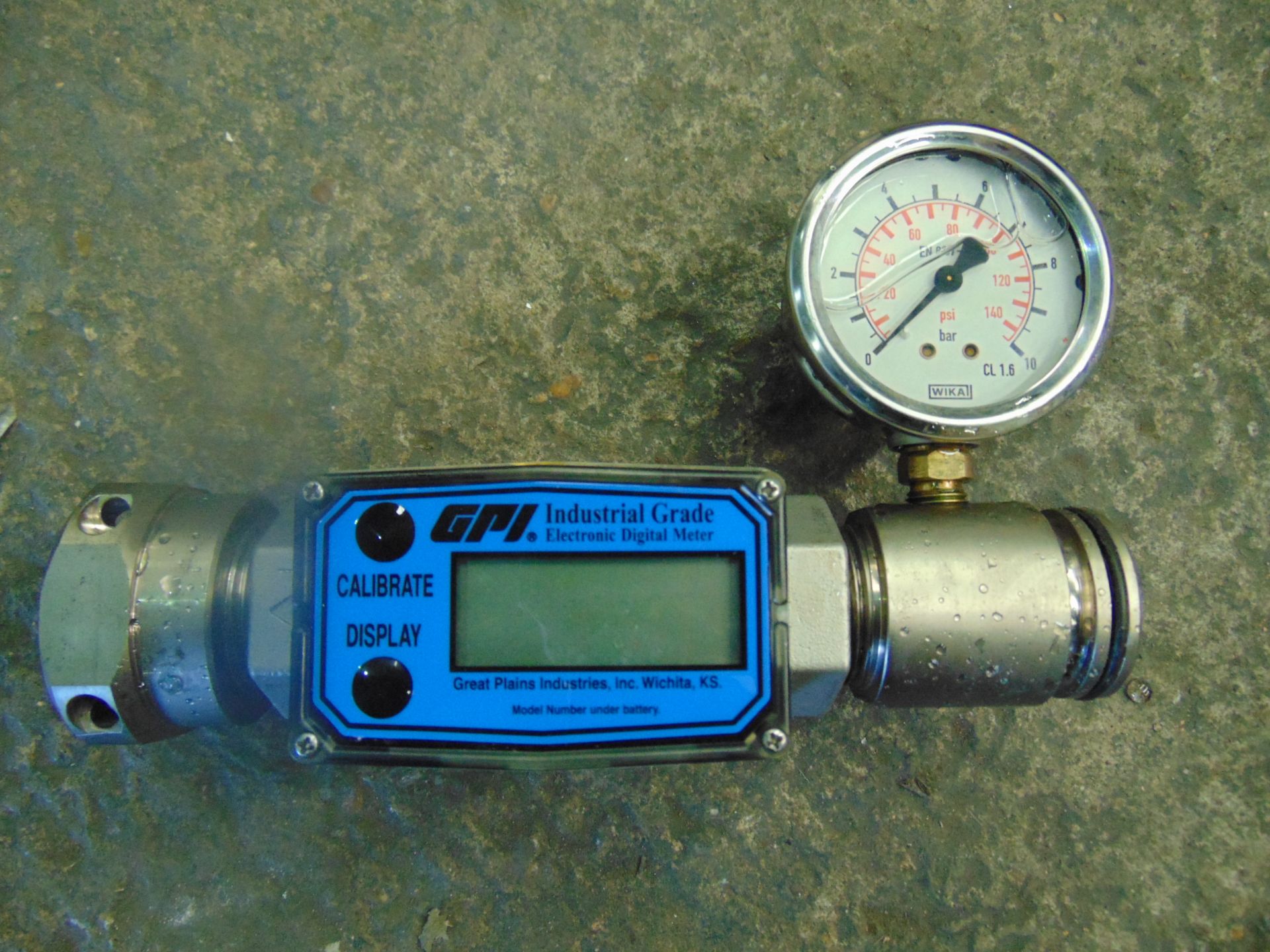 GPI Industrial Grade Electronic Digital Flowmeter - Image 3 of 9