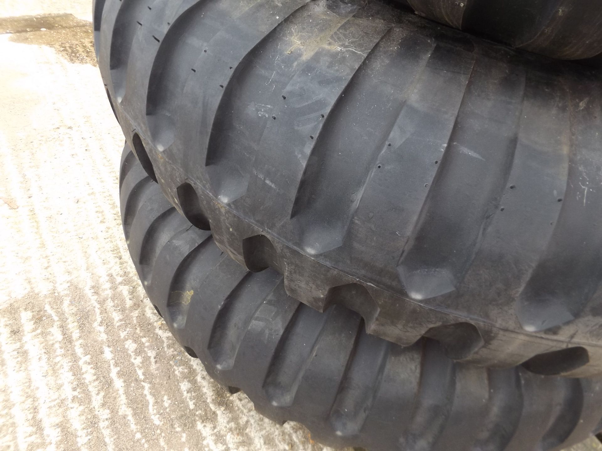 4 x Goodyear 11.00 20 12 Ply Tyres complete with 10 stud rims - Image 5 of 6