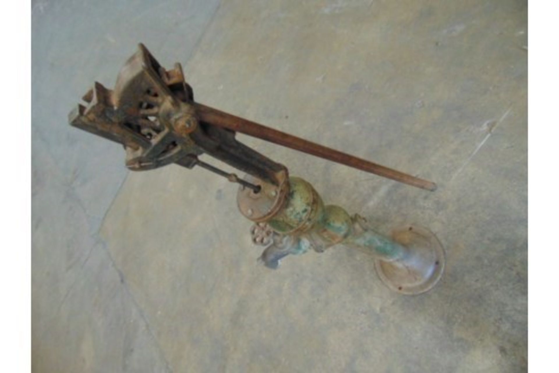 Genuine Anitique Full Size Cast Iron Water Pump - Image 3 of 7