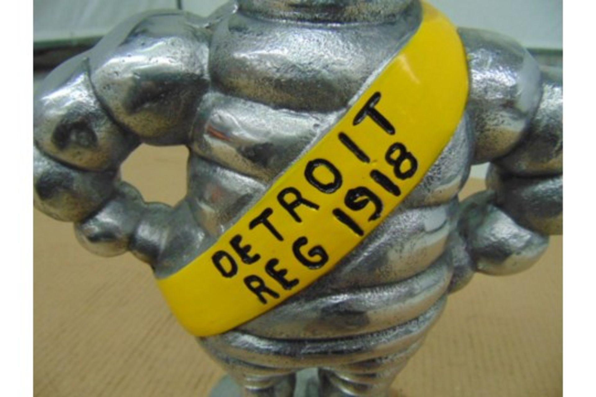 15" Polished Aluminium Detroit Reg 1918 Michelin Man - Image 6 of 7