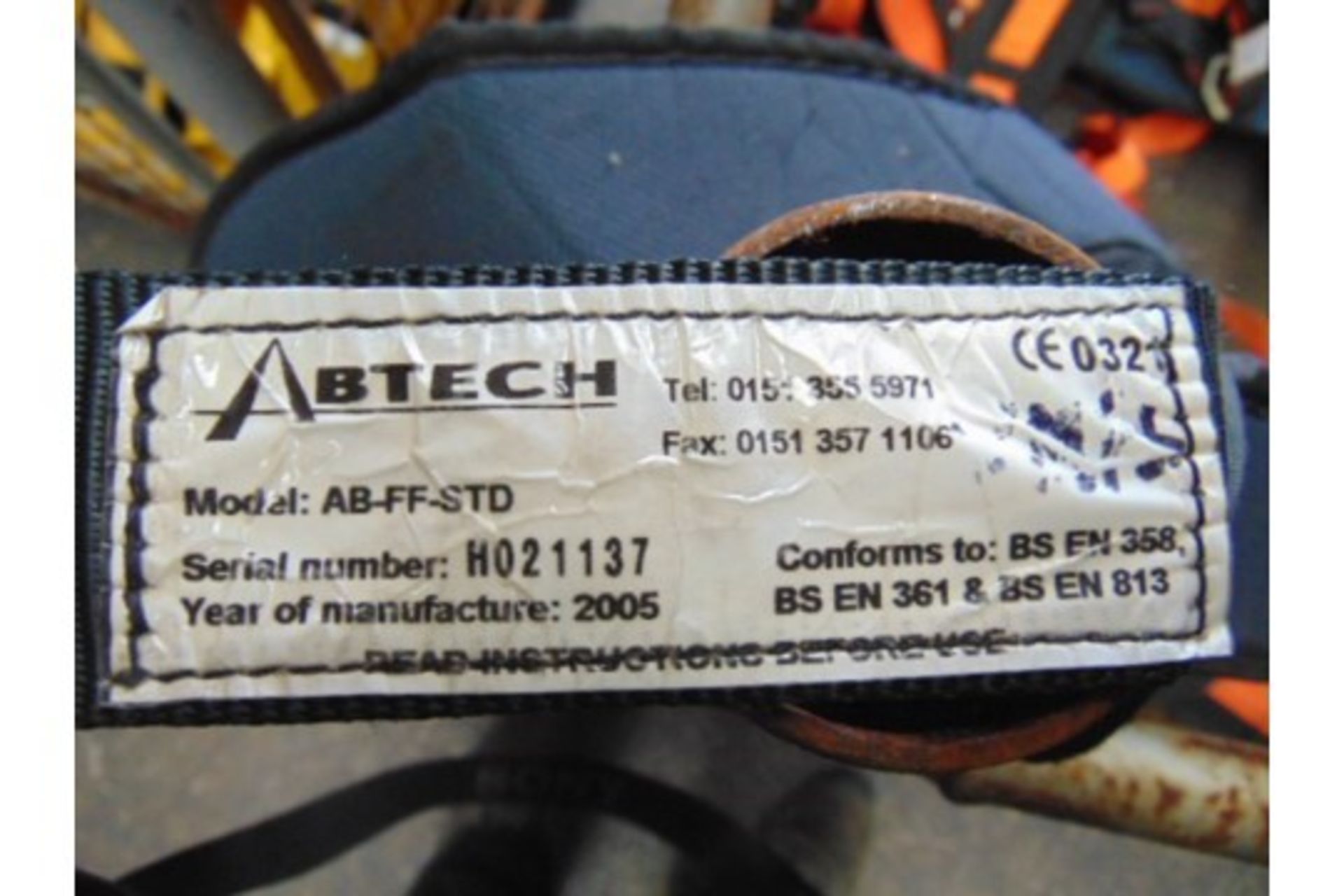 9 x Abtech AB-FF-STD Rescue Harnesses. - Image 2 of 2
