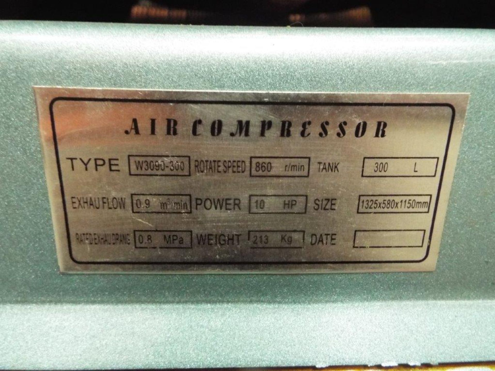 Unused Panerise PW3090A-300 10HP Air Compressor - Image 11 of 14