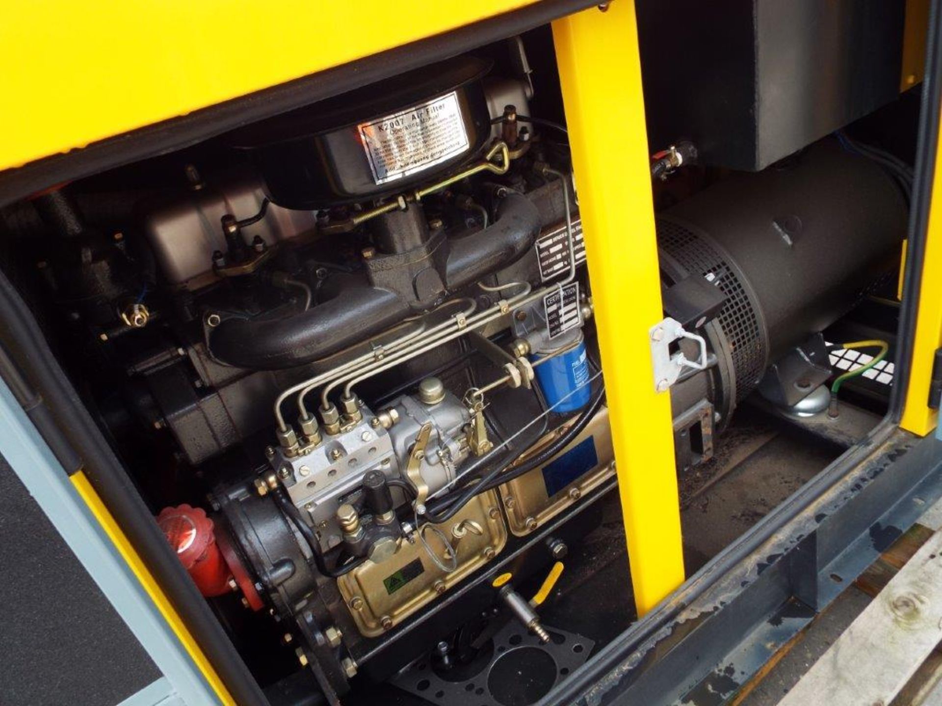 UNISSUED WITH TEST HOURS ONLY 40 KVA 3 Phase Silent Diesel Generator Set - Image 10 of 16