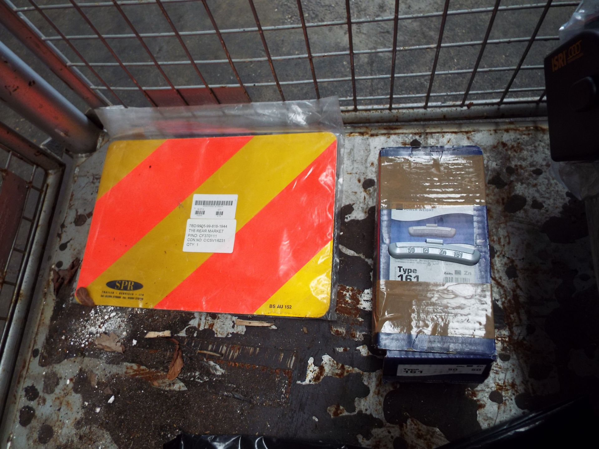 Mixed Stillage of Truck Parts inc Seat, Exhaust, Wheel Weights, Signs - Image 5 of 7