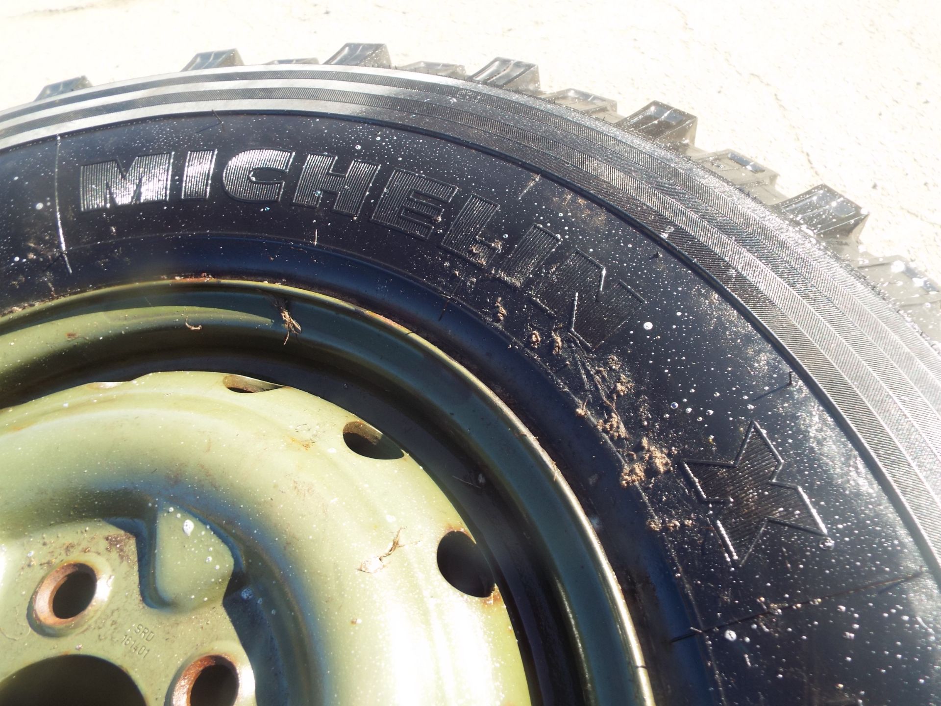 4 x Michelin XZL 8.25 R16 Tyres with Wheel Rims - Image 3 of 6