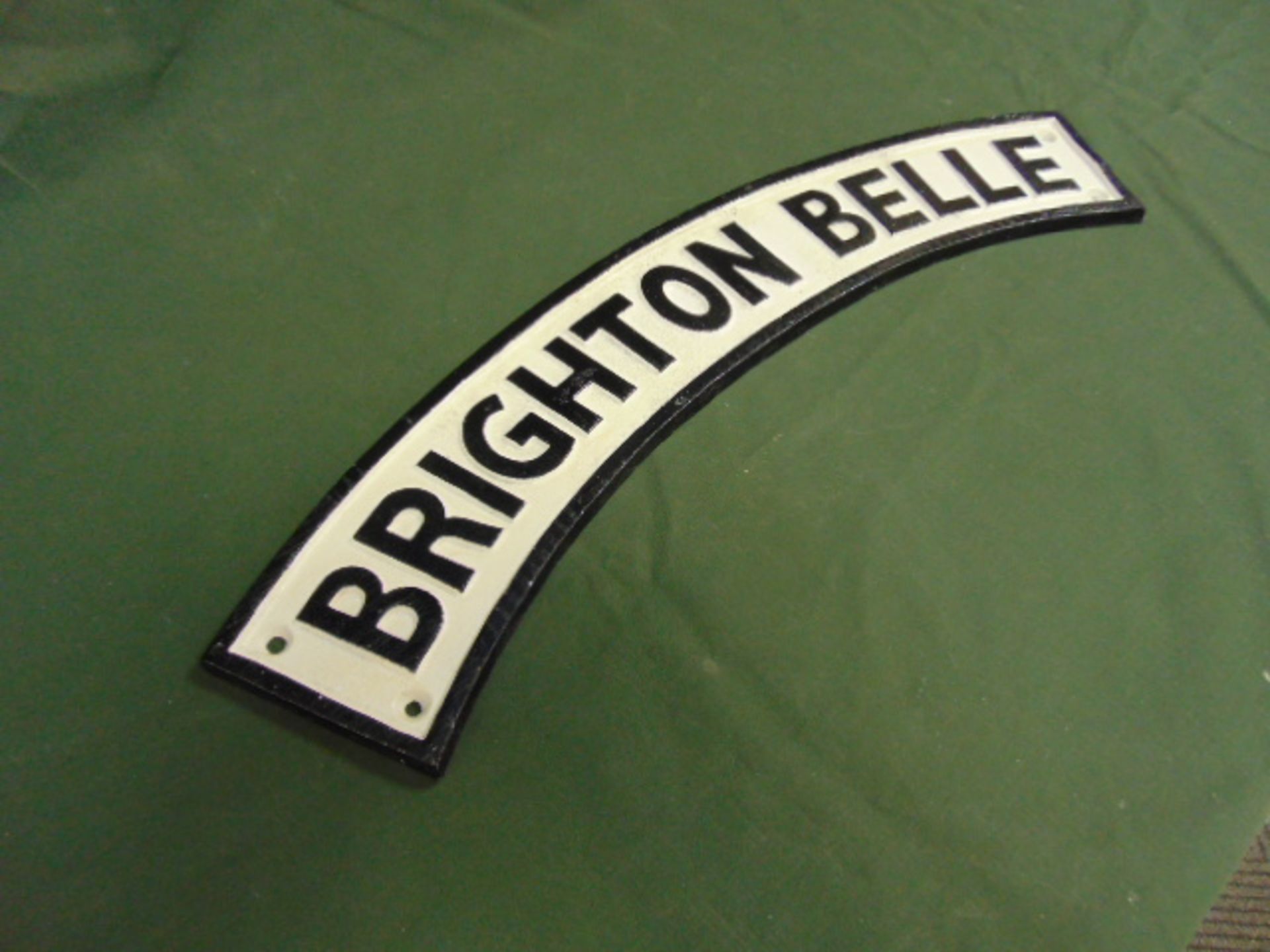 Cast Iron "Brighton Belle" Steam Train Plaque - Image 3 of 3