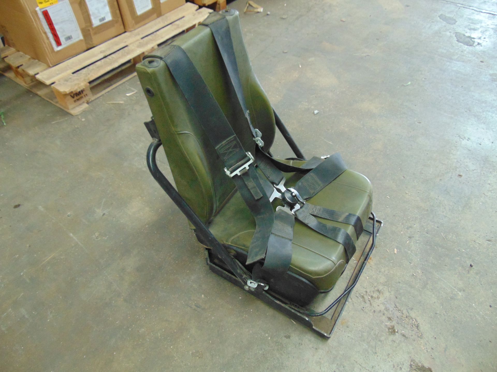FV Drivers Seat Complete with Frame and 5 Point Harness