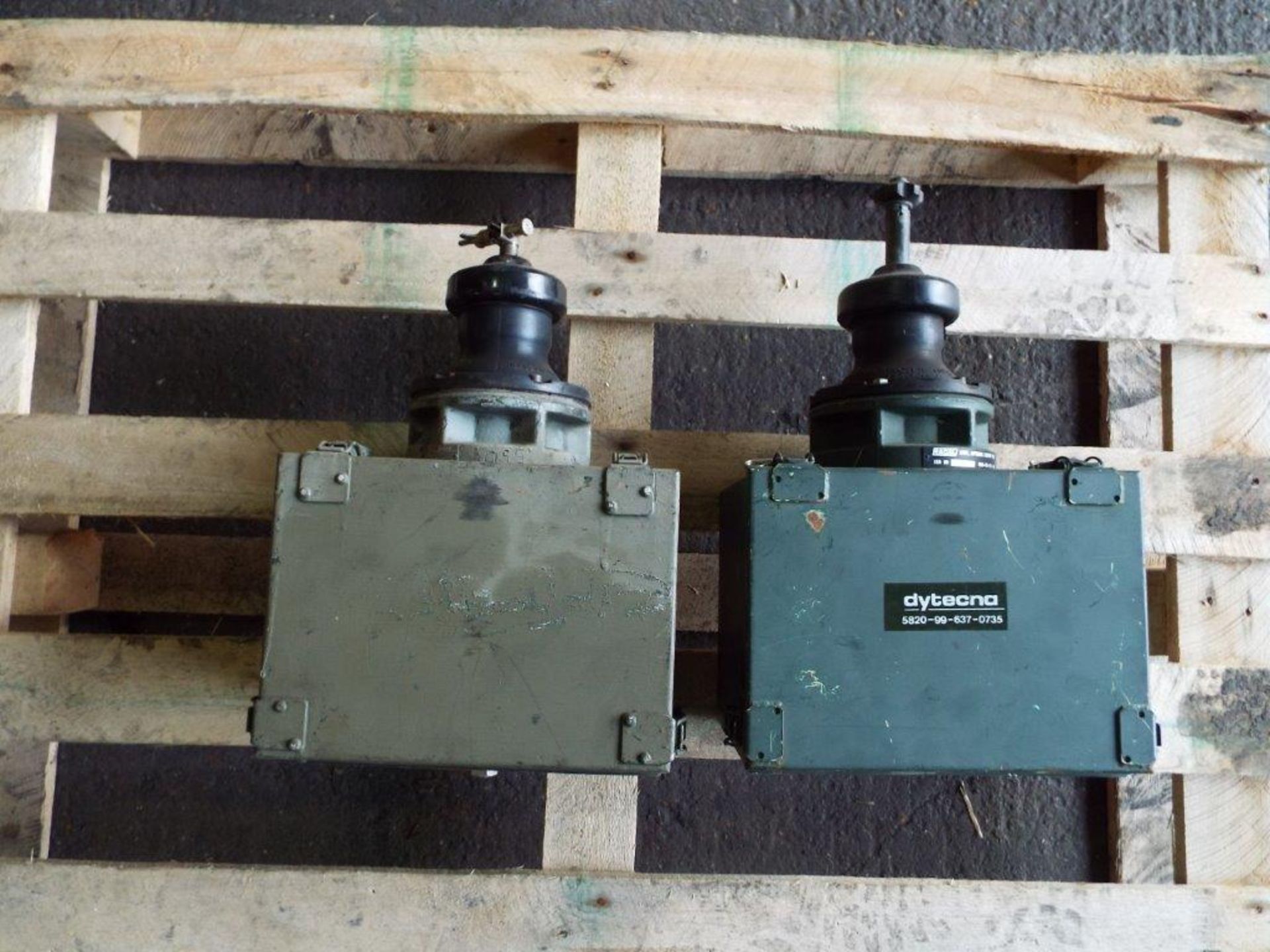 2 x Land Rover ATU Wing Boxes Complete with Aerial Bases and Tuaam's