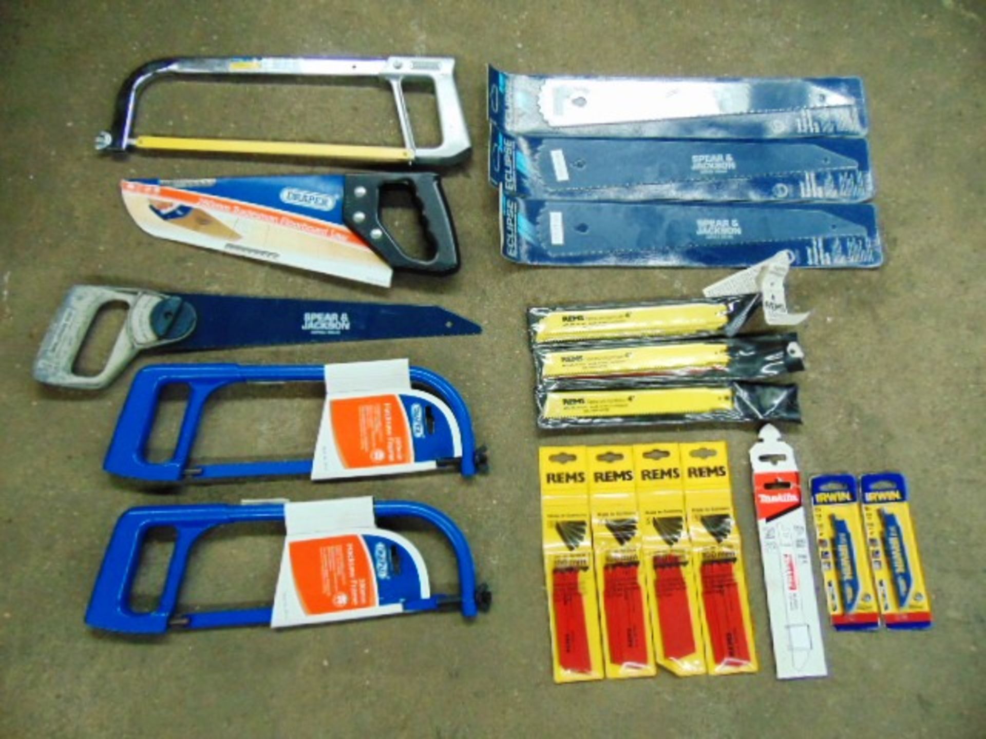 Selection of Mixed Hand Saws and Replacemant Blades