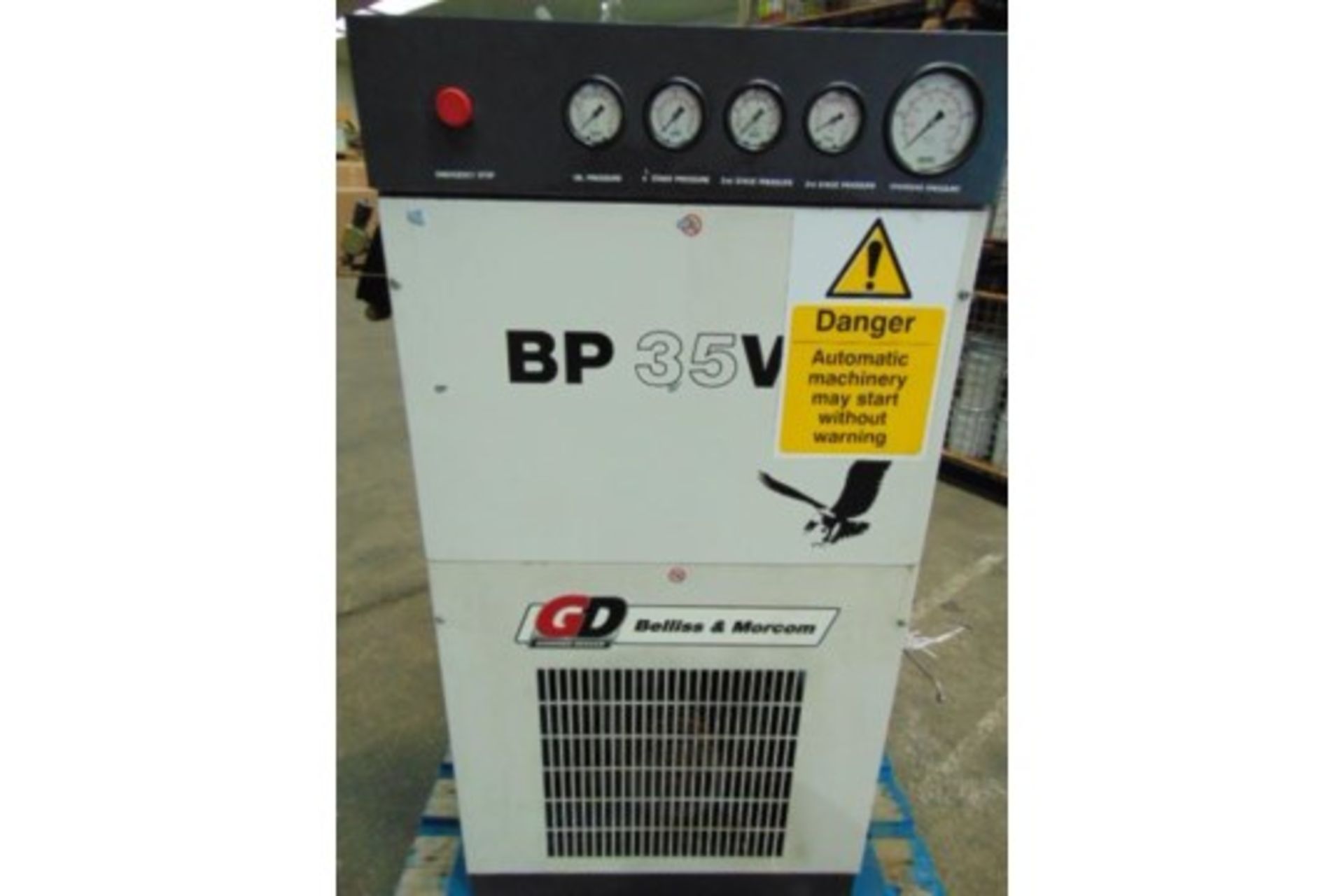 Belliss and Morcom BP35V High Pressure Breathing Air Compressor Unit