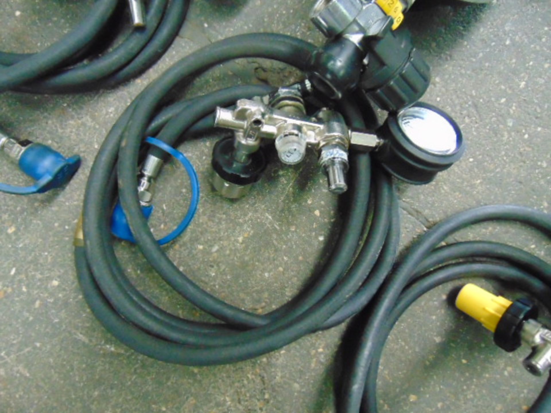 3 x Compressed Air Cylinders with Valves etc - Image 8 of 11