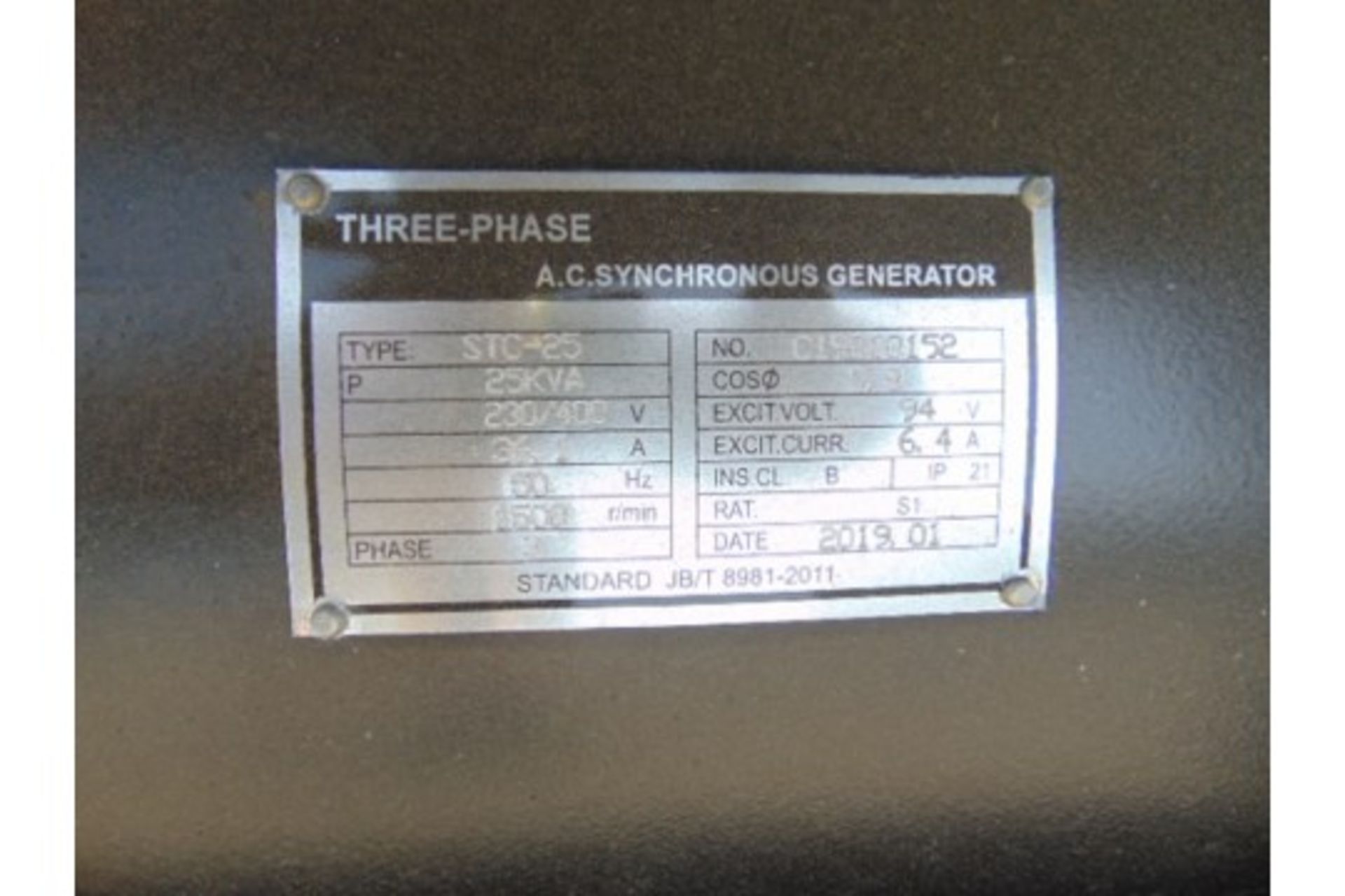 UNISSUED 25 KVA 3 Phase Silent Diesel Generator Set - Image 12 of 14
