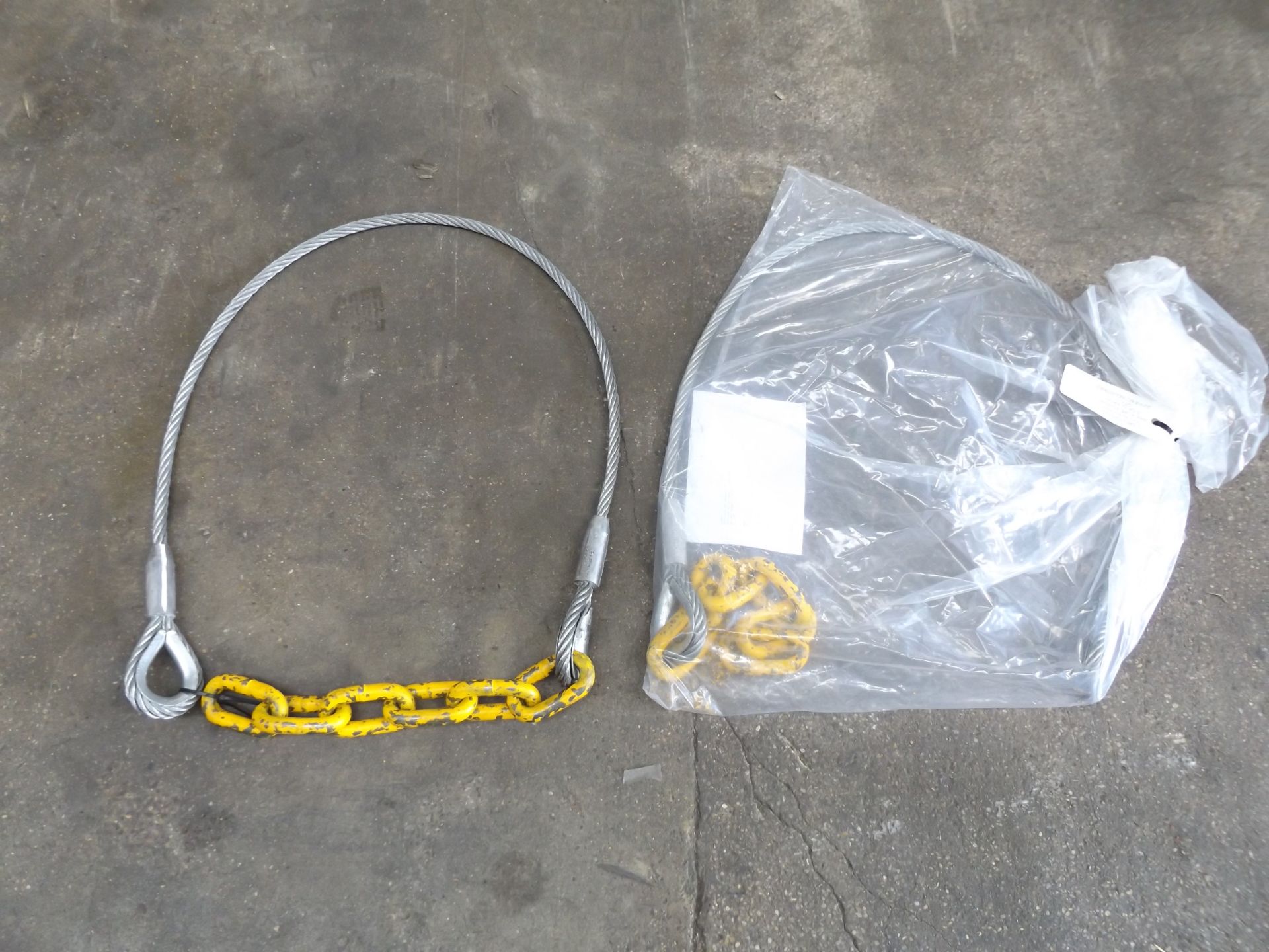 2 x Unissued Gunnebo Heavy Duty Wire Rope and Chain Assys