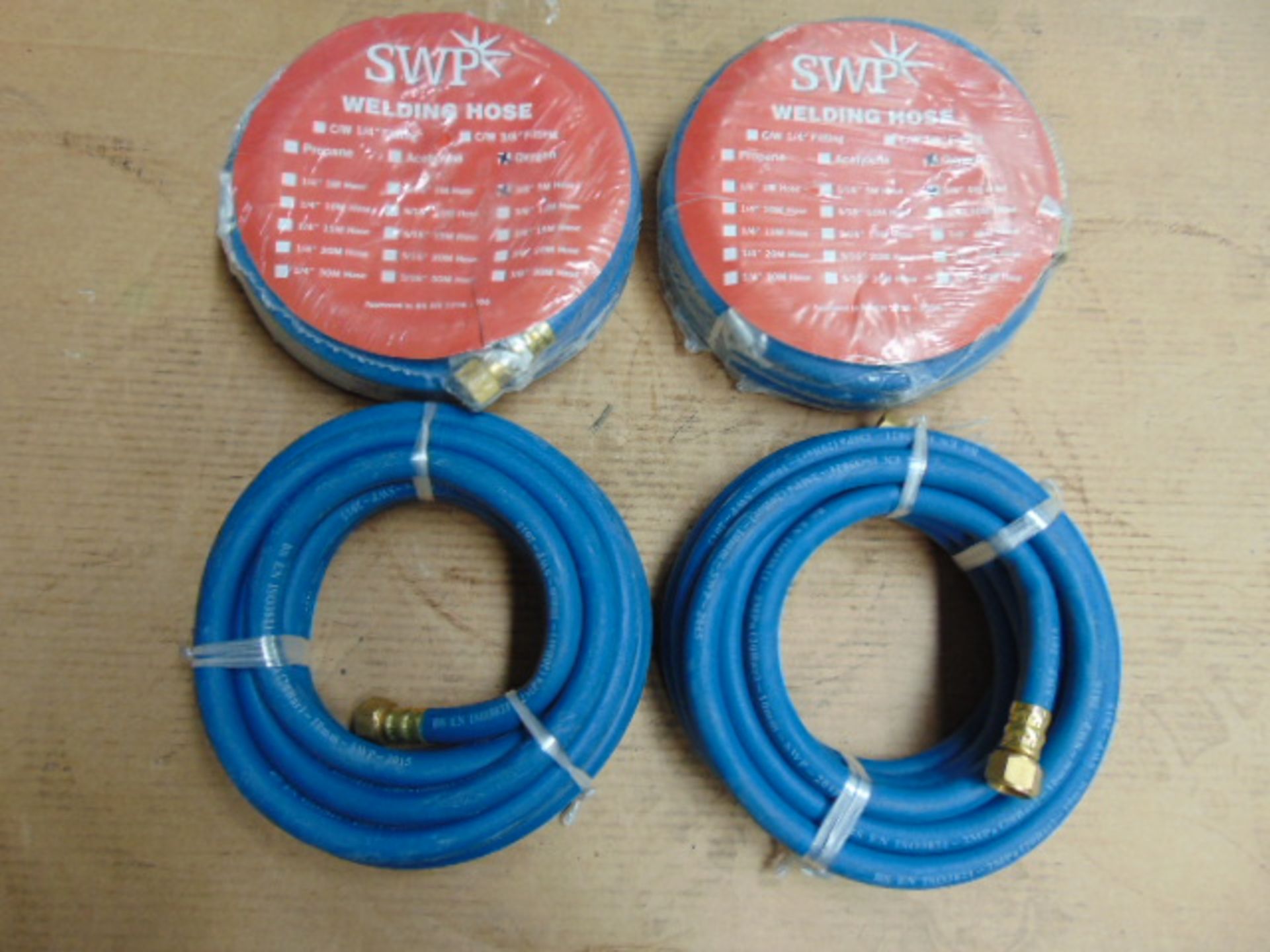 4 x SWP 3/8" 5m Oxygen Welding Hoses