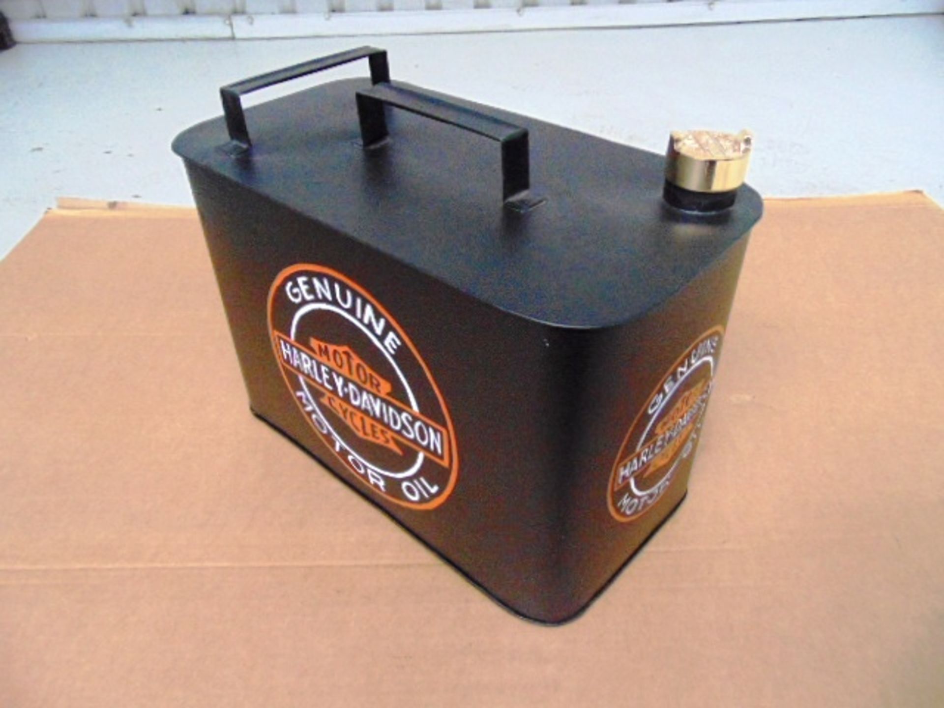 Reproduction Harley Davidson Branded Oil Can