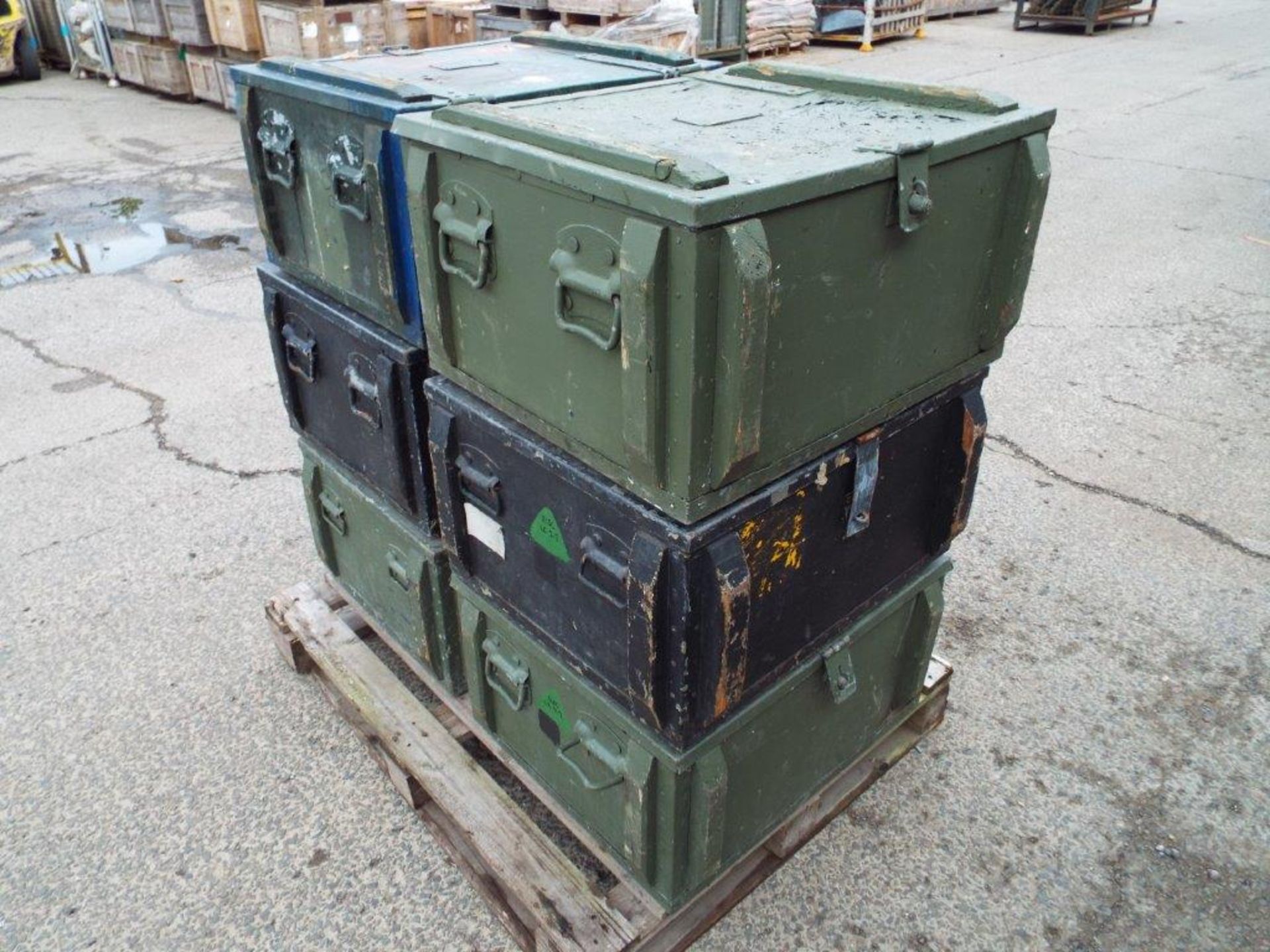 6 x Heavy Duty Wooden Military Transit / Storage Cases