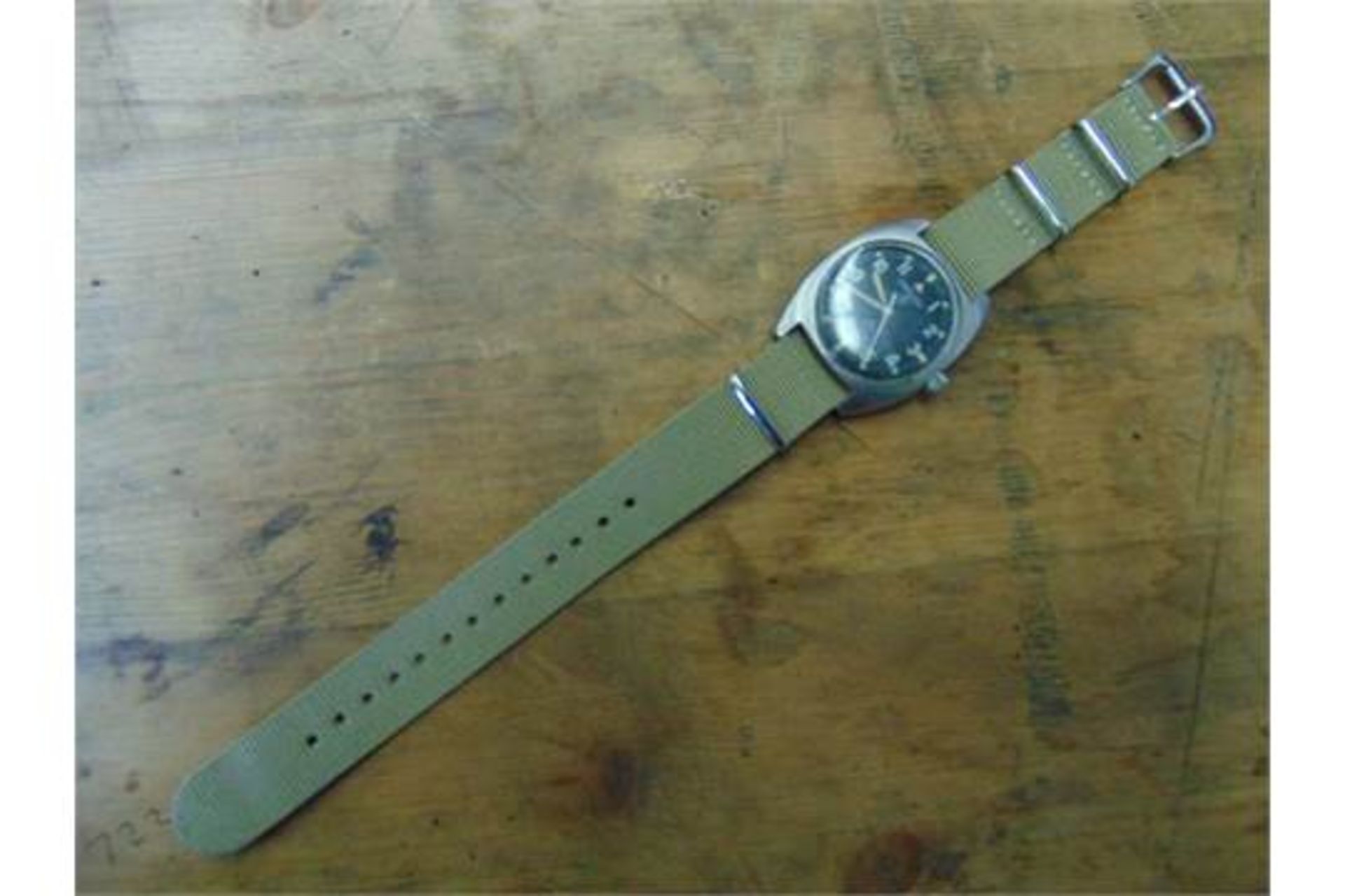 Genuine British Army mechanical wind up Hamilton wrist watch - Image 3 of 5