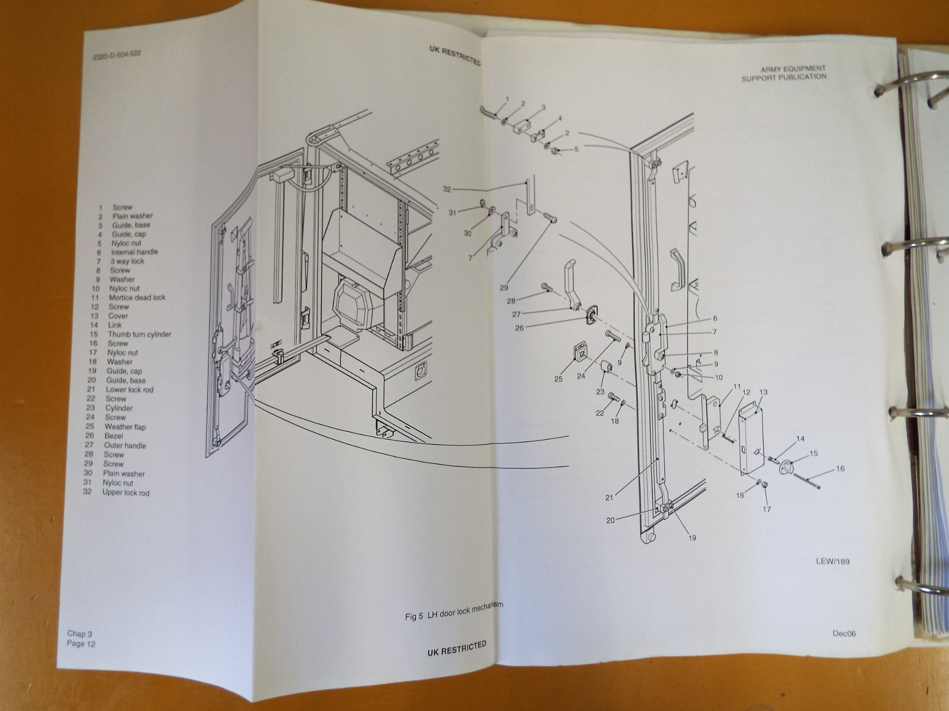 Extremely Rare Mowag Duro III 4x4 Maintenance Instructions Document - Image 9 of 10