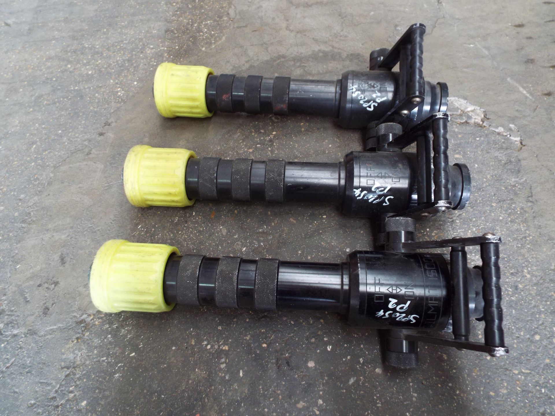 3 x Gilmat 1500A Fire Hose Nozzles