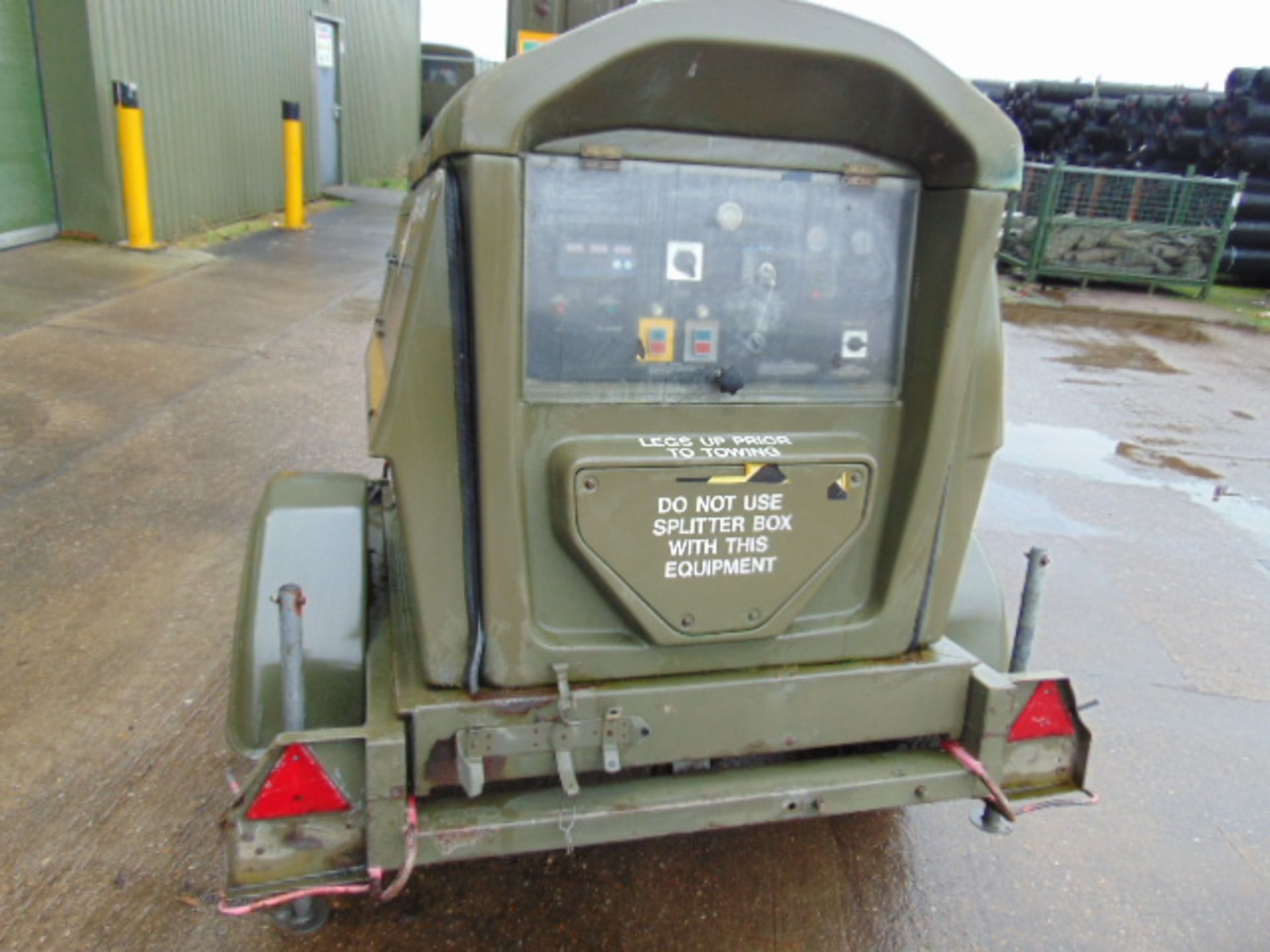 Ex Uk Royal Air Force Trailer Mounted 25 KVA Generator - Image 4 of 12