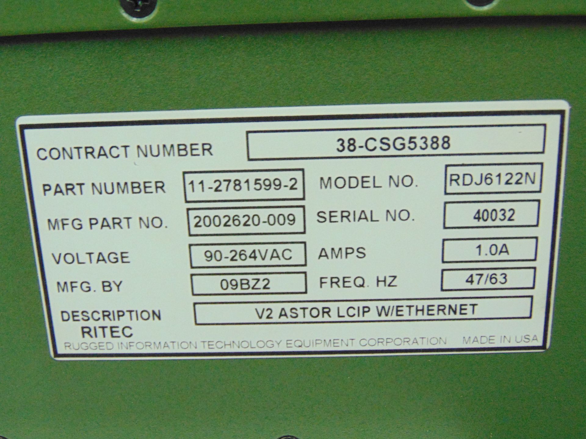 2 X General Dynamics Printers Model No. RDJ6122N - Image 10 of 11