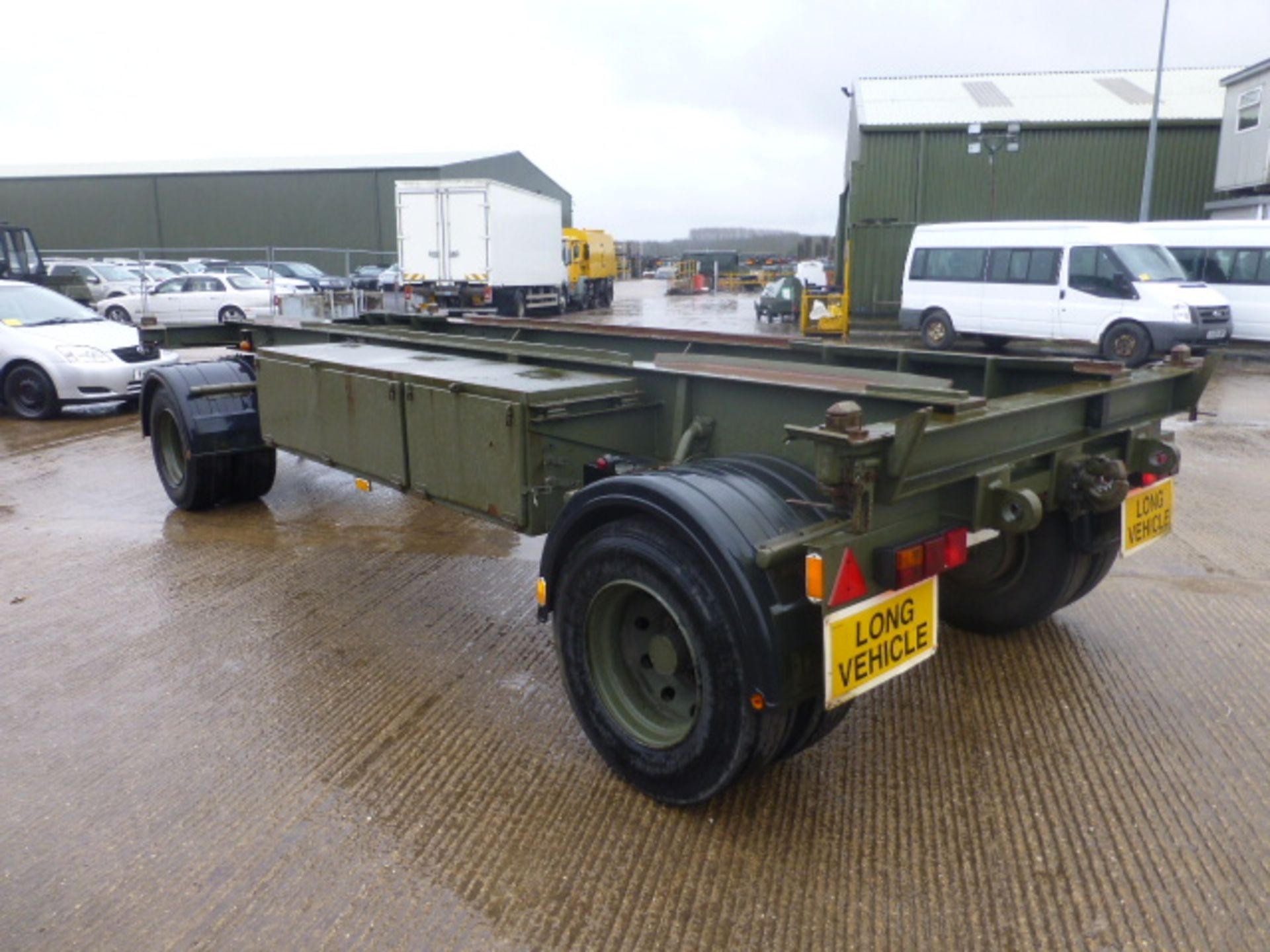 King DB 2 axle 8 wheel drops/skip/container trailer. 15 tonne ex-reserve - Image 5 of 13