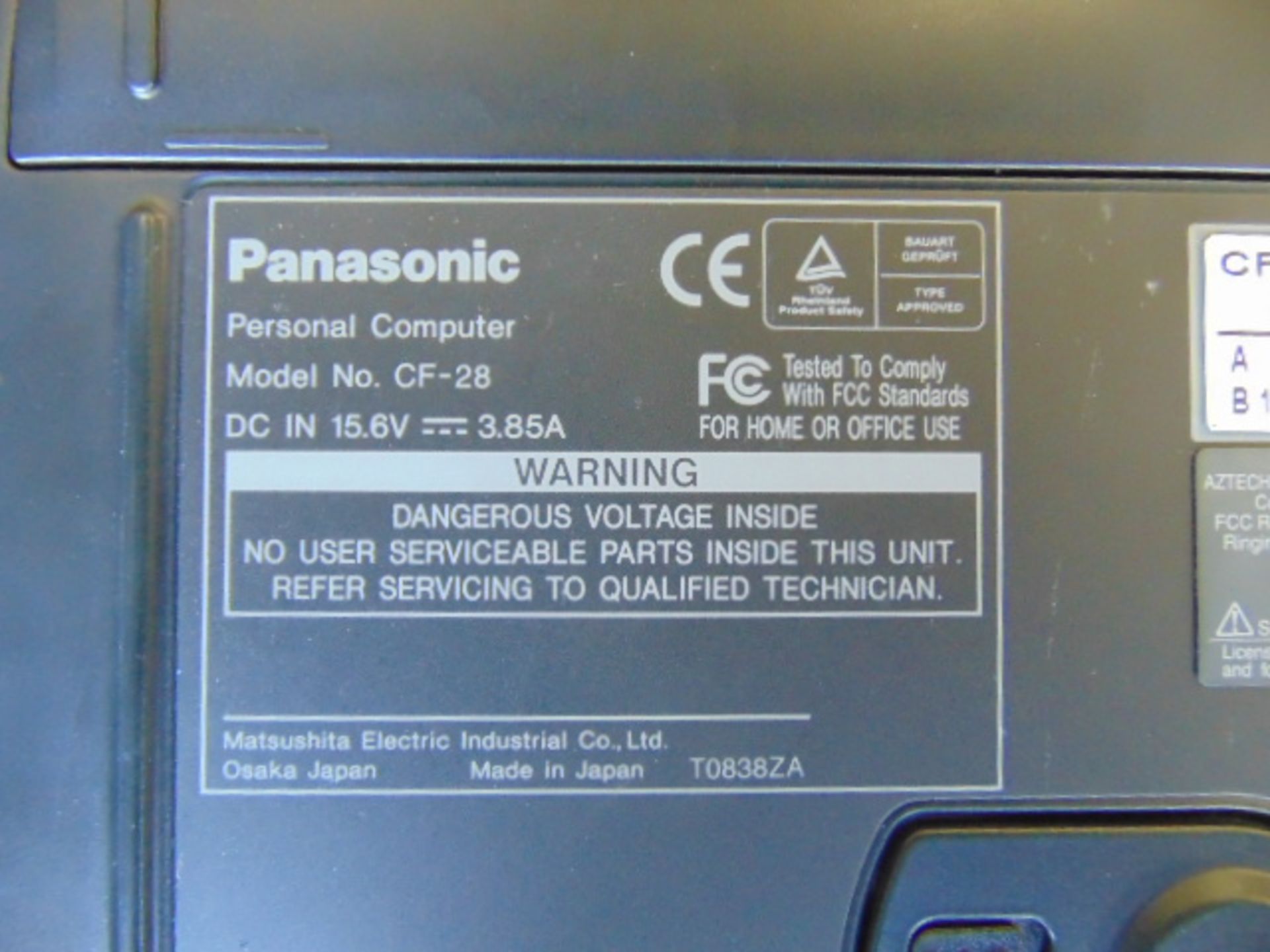 Panasonic CF-28 Toughbook Laptop - Image 7 of 12