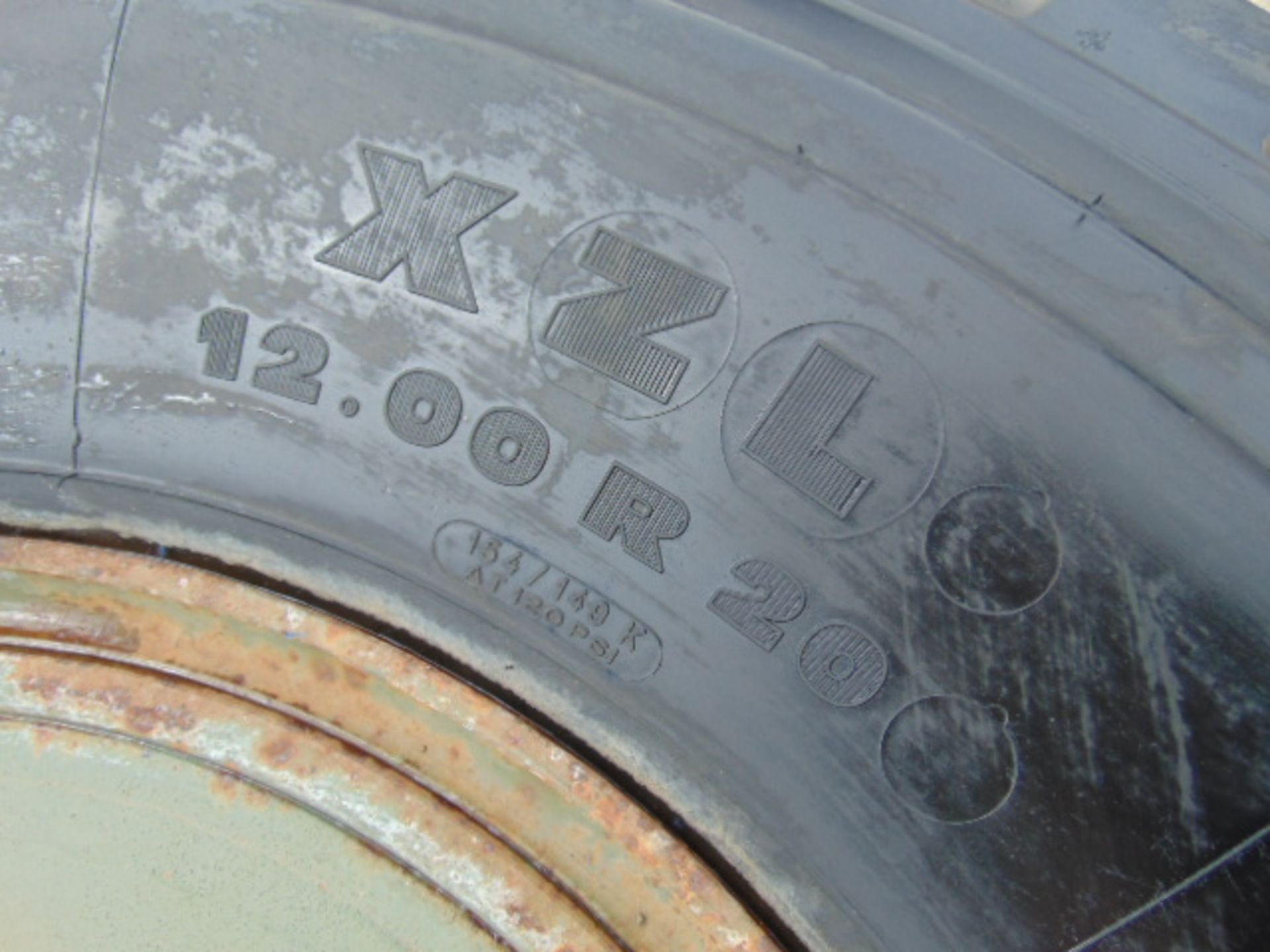 Michelin XZL 12.00 R20 Tyre complete with 8 Stud Wheel Rim - Unused with Bobbles - Image 4 of 9