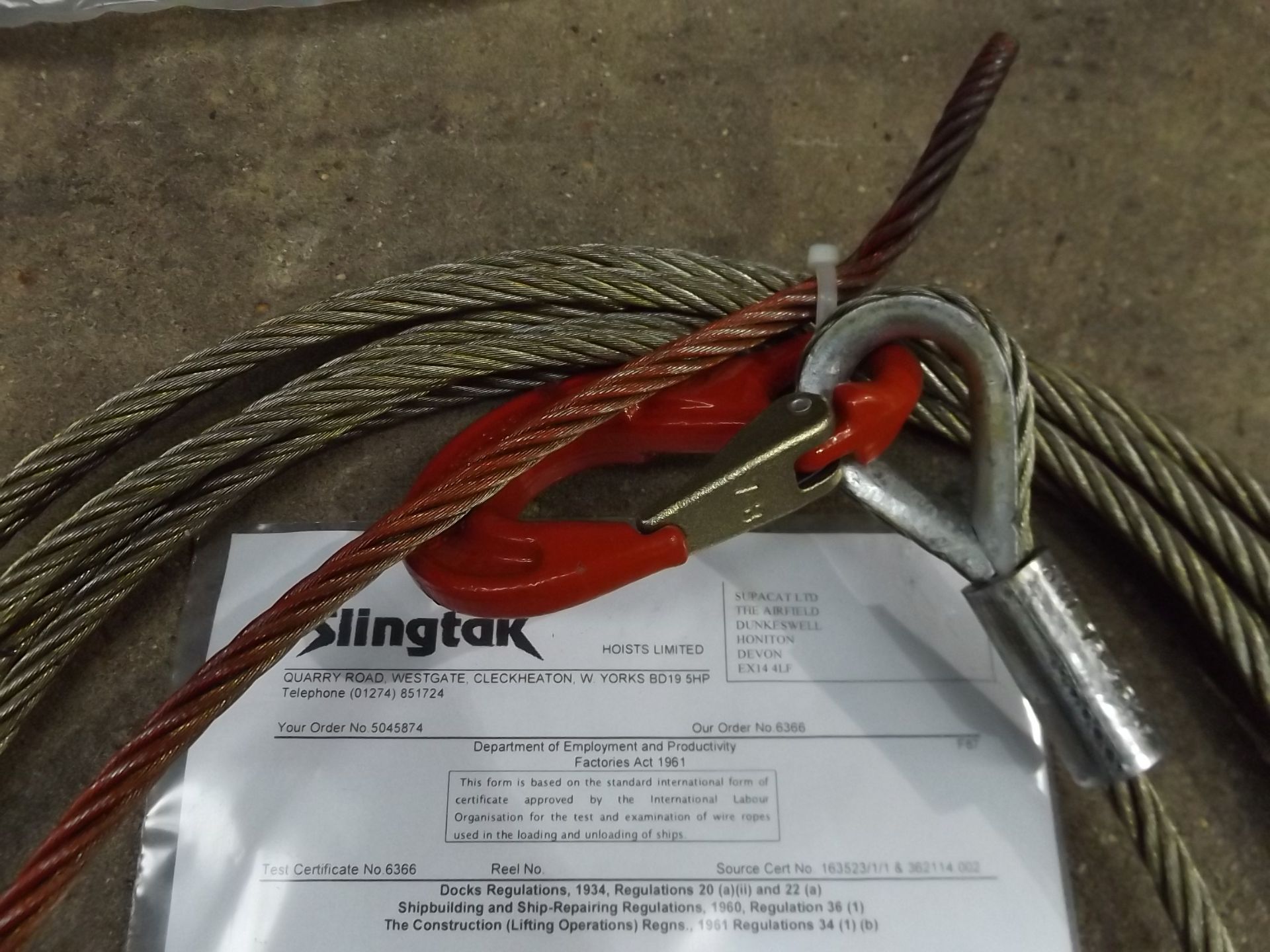 4 x Slingtak 10m Winch Ropes - Image 4 of 4