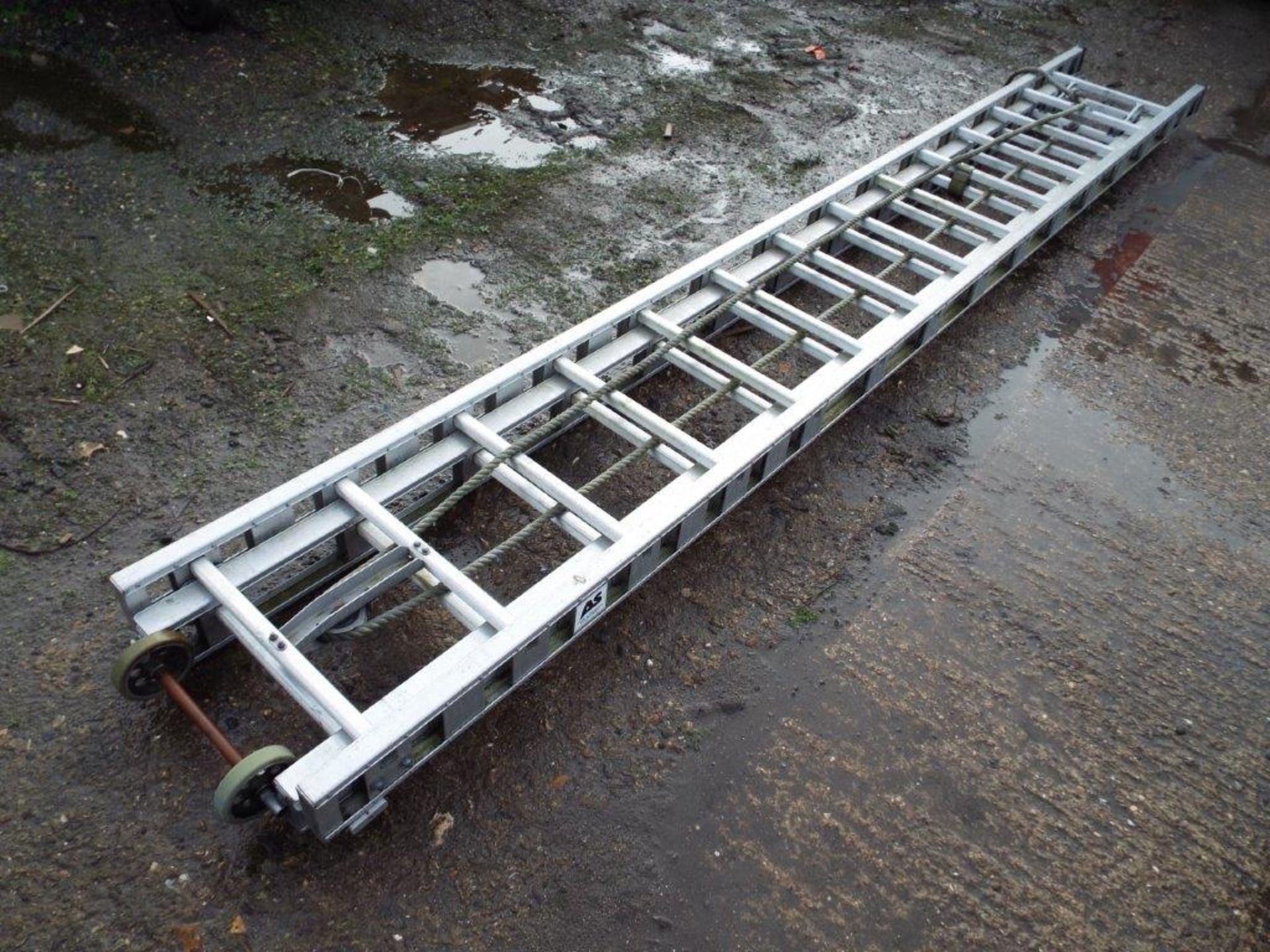 AS Fire and Rescue 7m 2 Section Aluminium Ladder