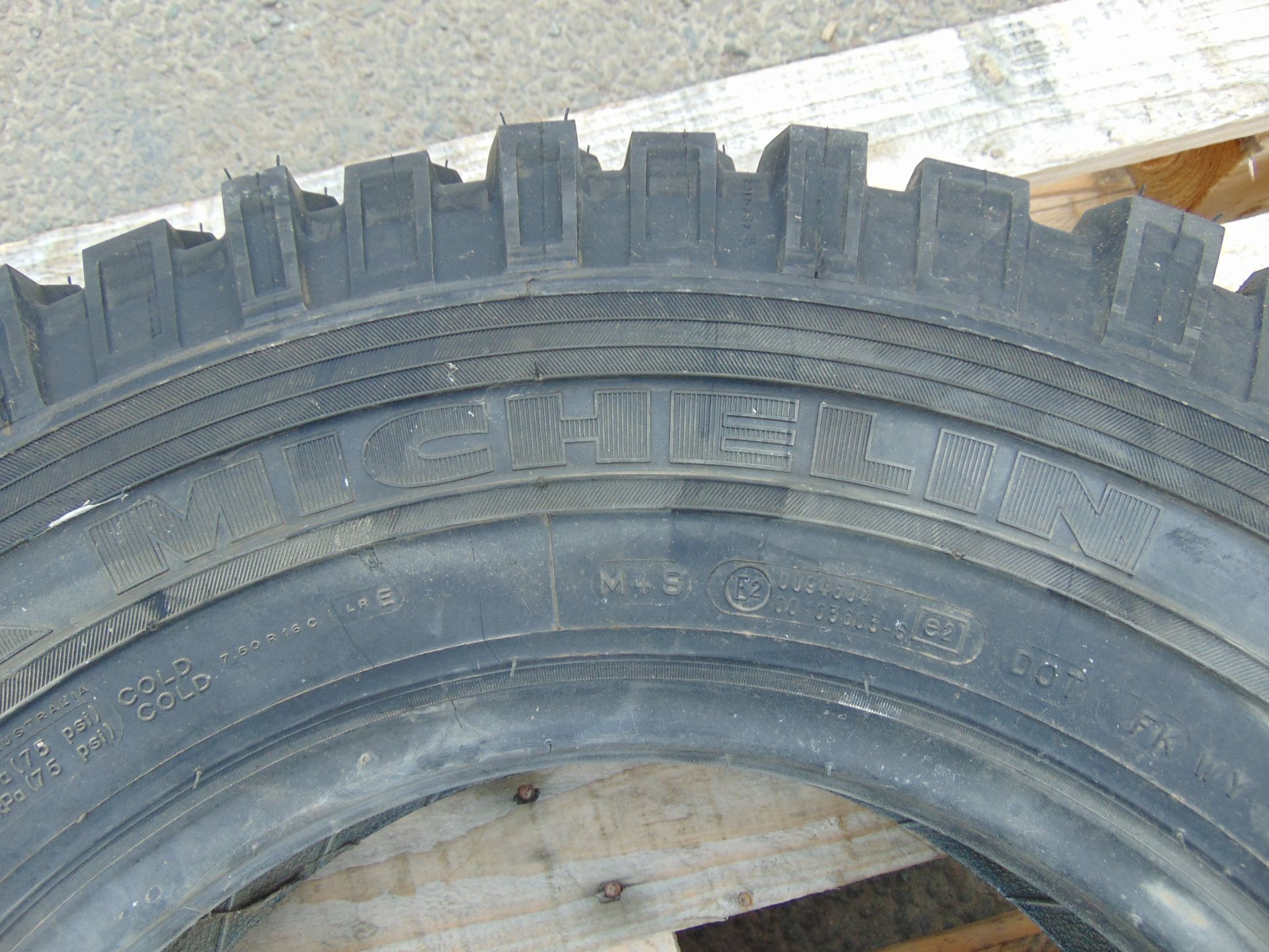 1 x Michelin 7.50 R16 XZL Tyre - Image 2 of 5