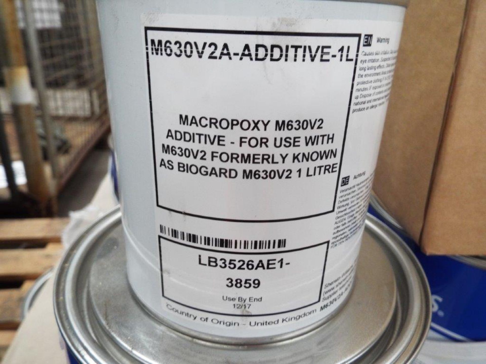 64 x Unissued 5 litre Cans of M630V2 Holly Water Based Epoxy Gloss - Image 3 of 4