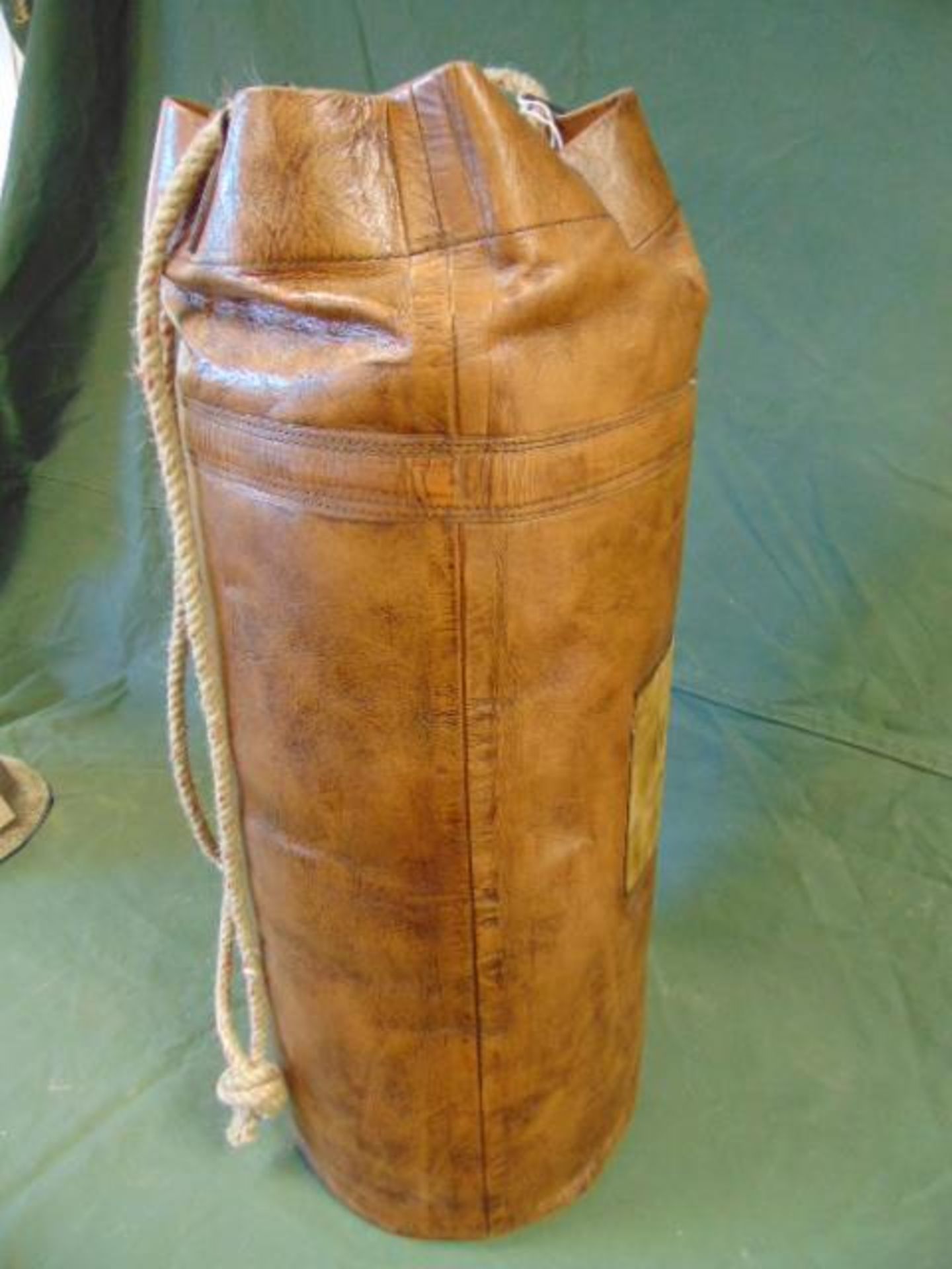 Vintage Style Puch Bag c/w hanging rope and filling - Image 2 of 4