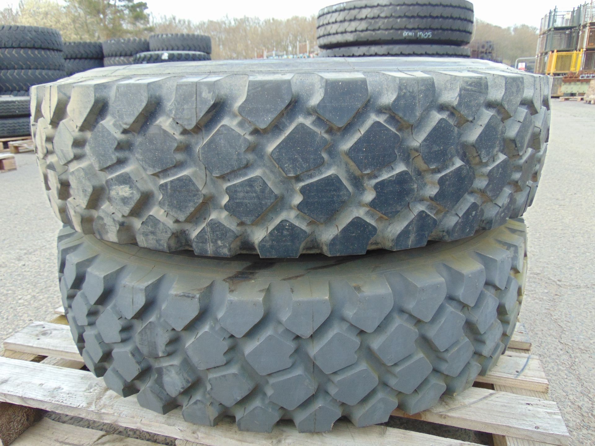 2 x Michelin XZL 12.00 R20 Tyres Complete With 8 Stud Rims - Image 4 of 5