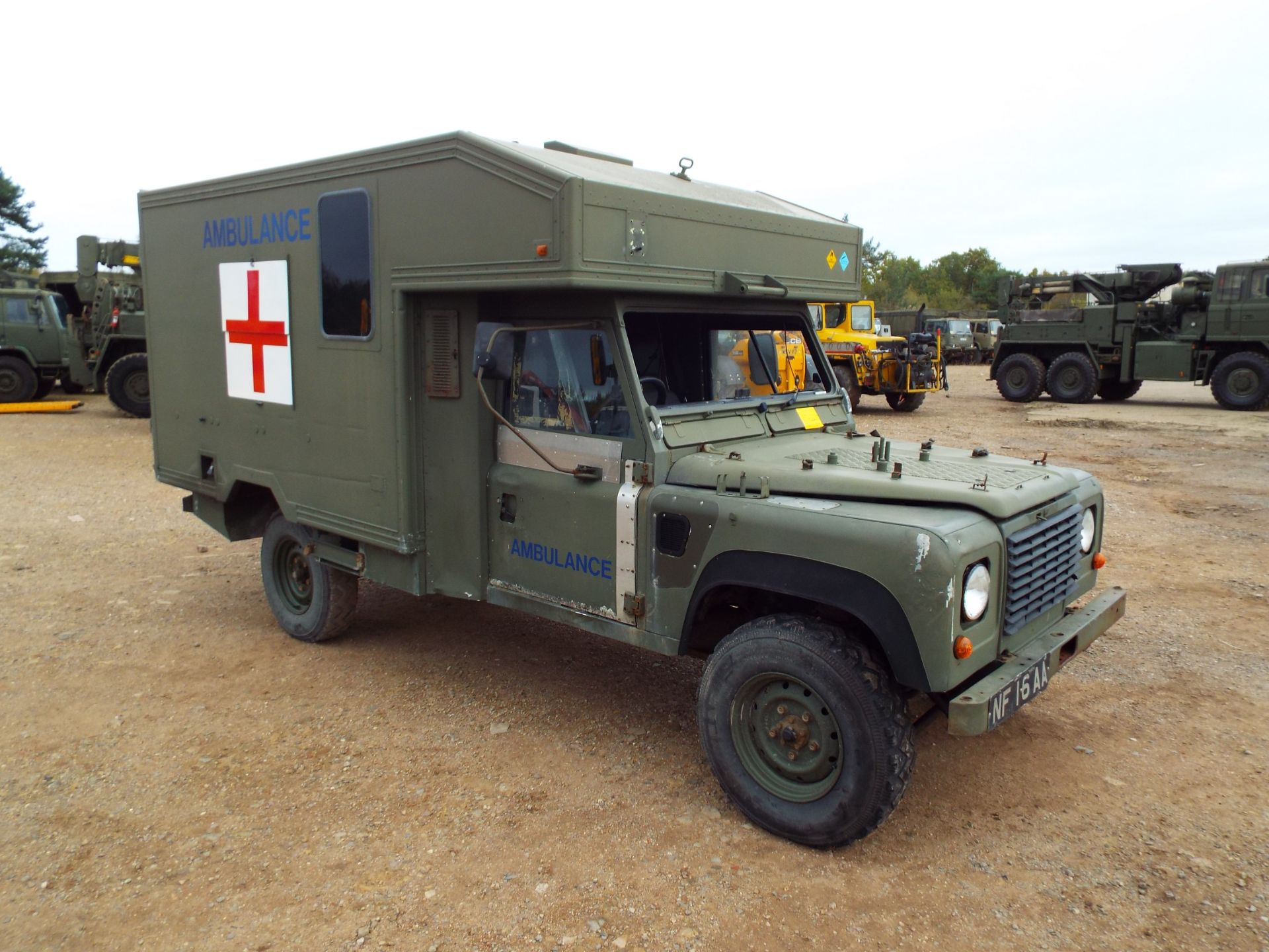 Military Specification Land Rover Wolf 130 ambulance