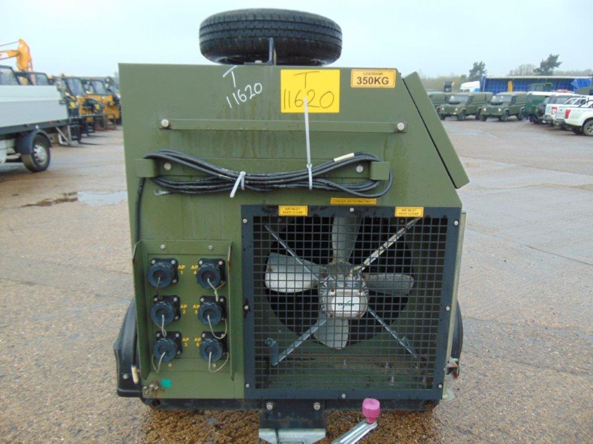 EX RESERVE Crestchic 120kw Resistive Load Bank Mounted on a single axle Trailer - Image 2 of 15