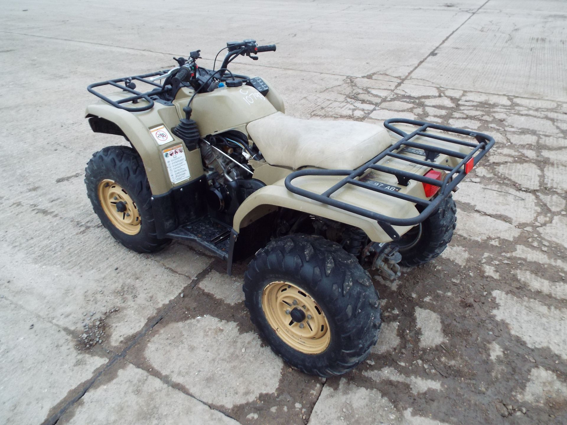 Military Specification Yamaha Grizzly 450 4 x 4 ATV Quad Bike Complete with Winch - Image 5 of 20
