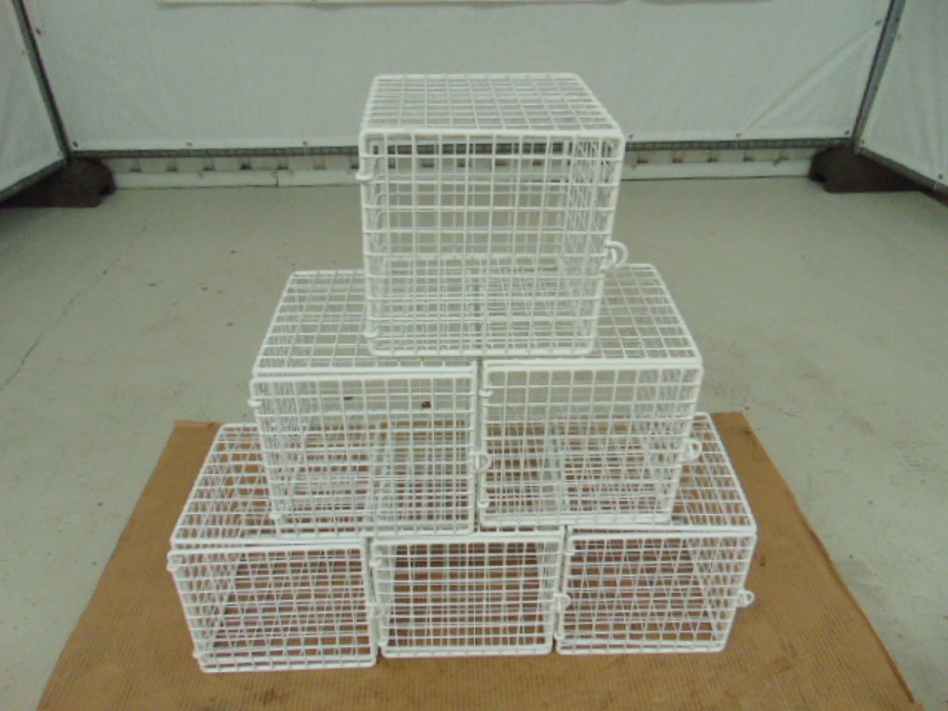 6 x 25cm Metal Storage Cage Cubes