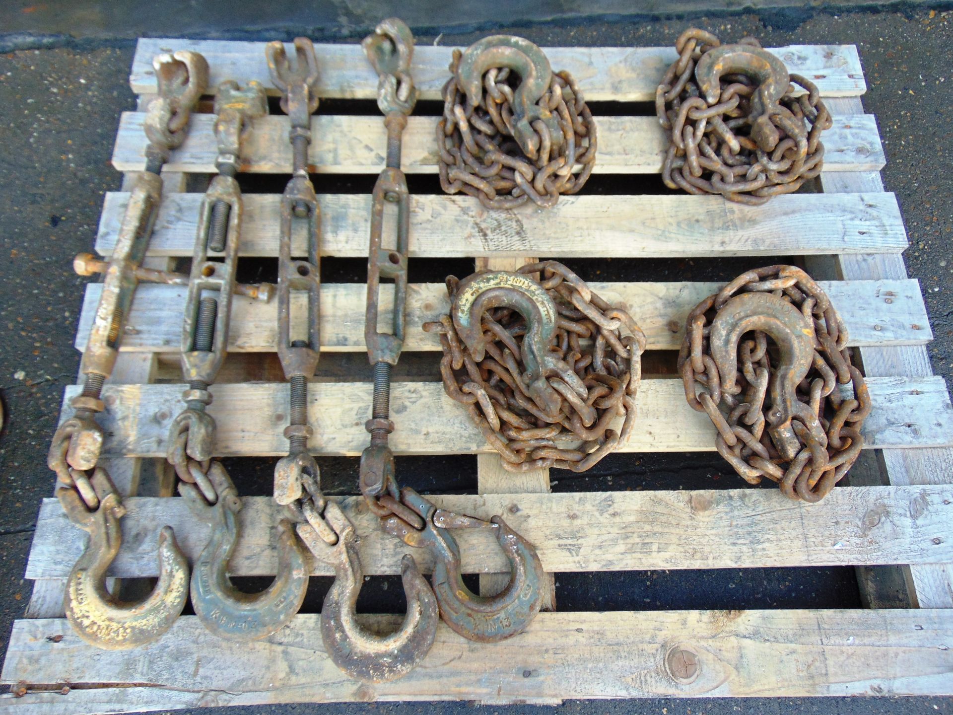 4 x Heavy Duty Load Binders and Chain Assemblies