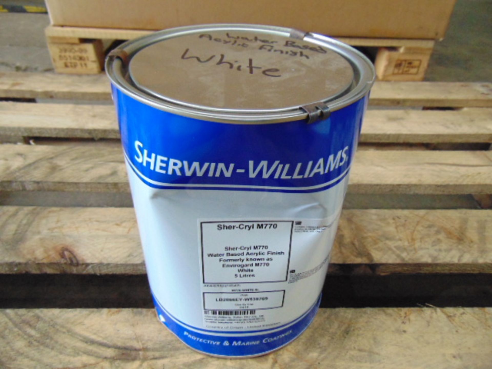 1 x Unissued Sherwin-Williams 5L M770 Water Based Sealercoat/Topcoat